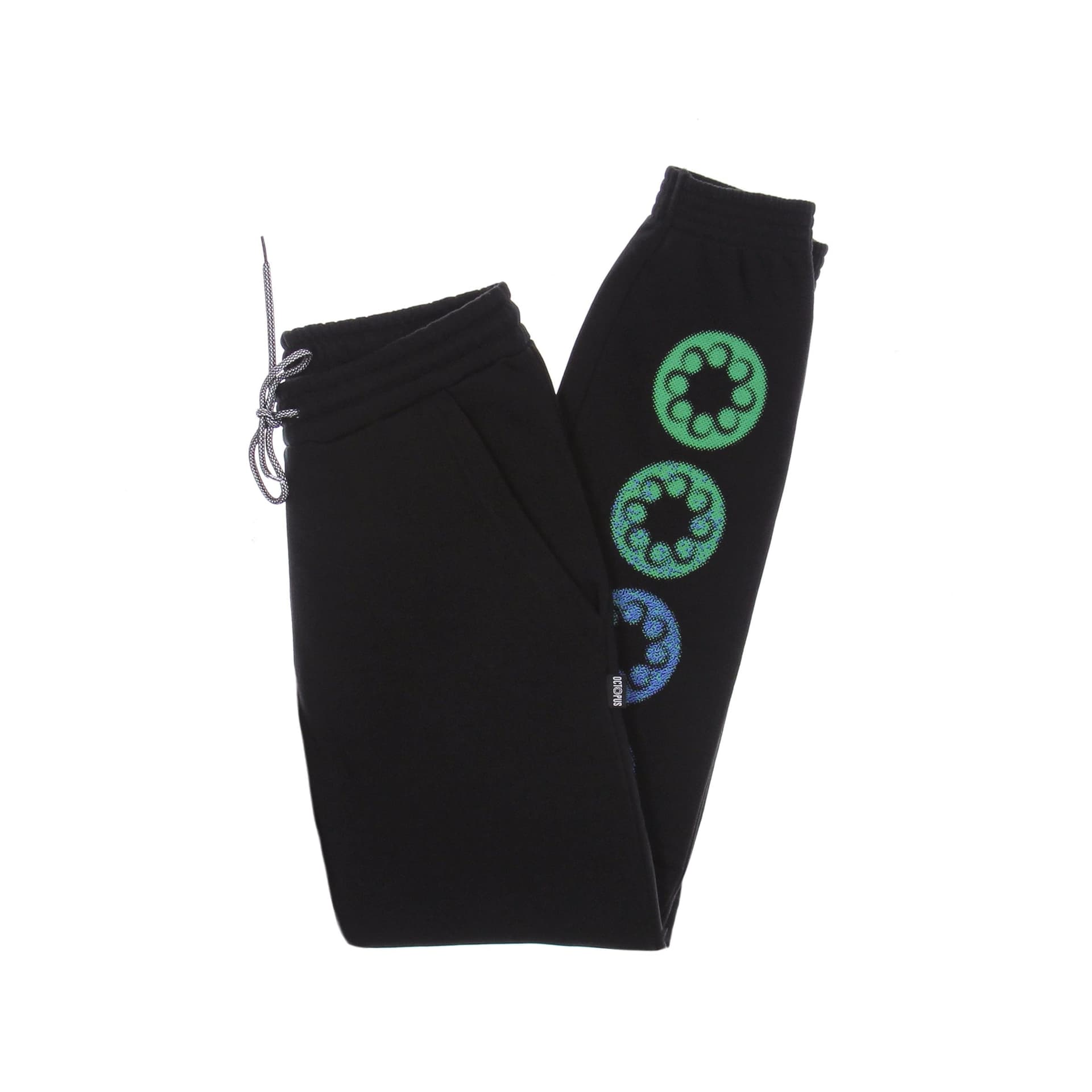 OCTOPUS Pantalone Tuta Felpato Uomo Blurred Sweatpant Black - 8