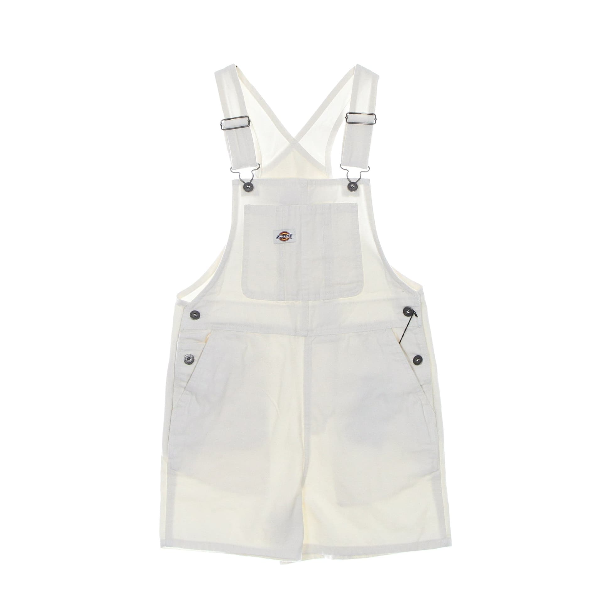 DICKIES Salopette Donna Duck Canvas Bib Short Stone Washed Cloud - 4