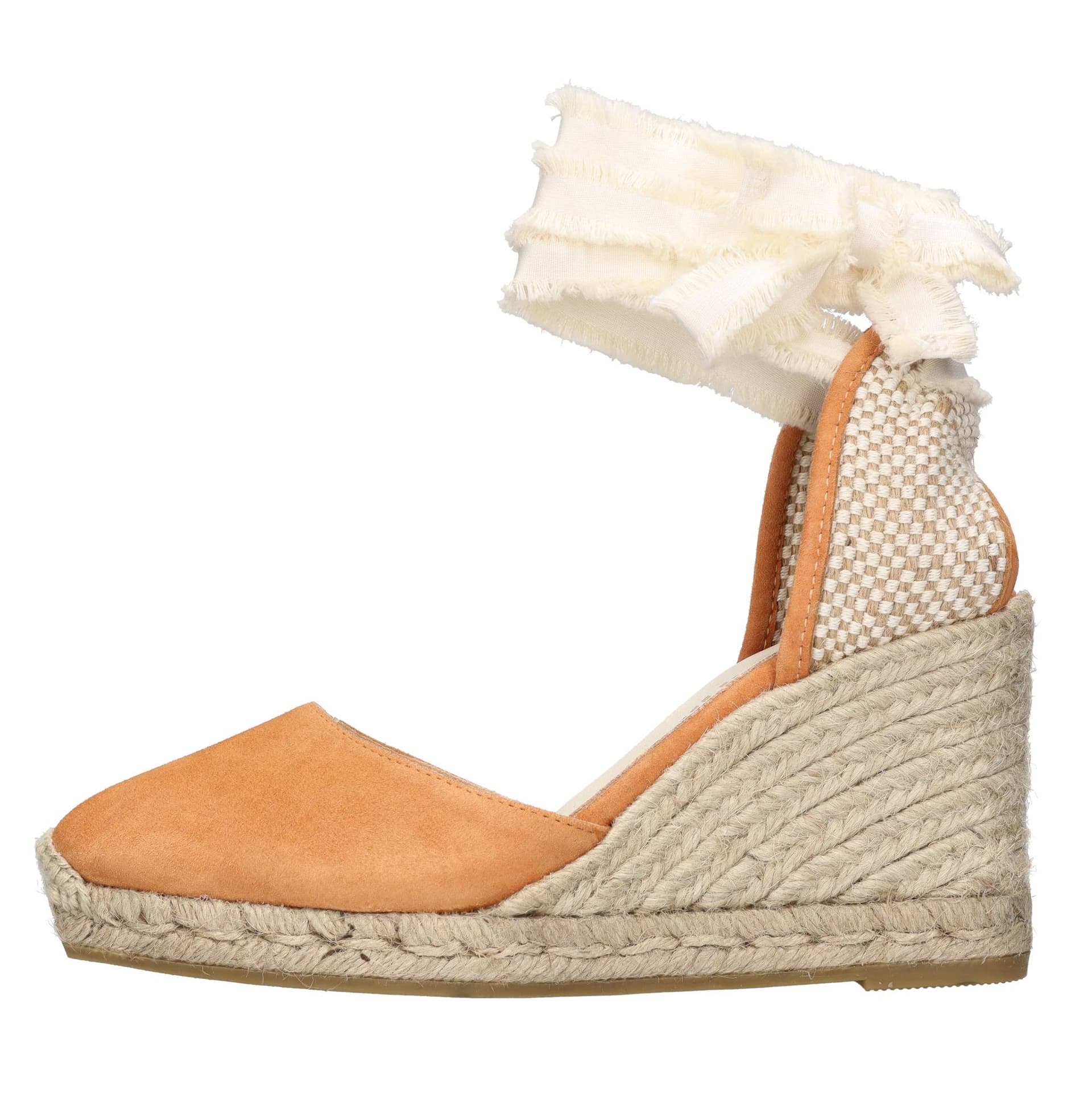 Espadrilles  Scarpe con Tacco Arancione - 7
