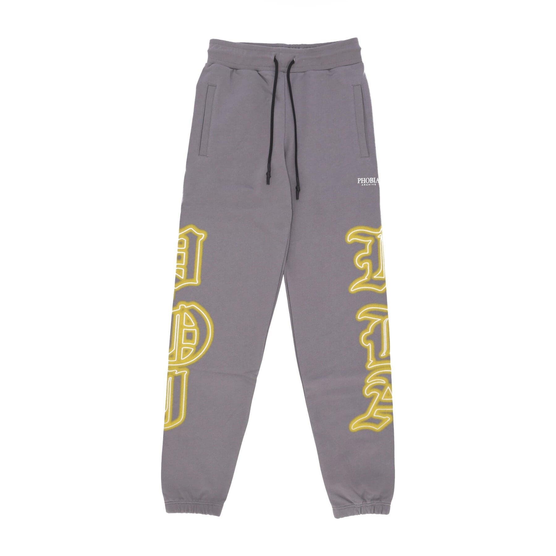 PHOBIA Pantalone Tuta Leggero Uomo Gothic Sk Print Pant Grey