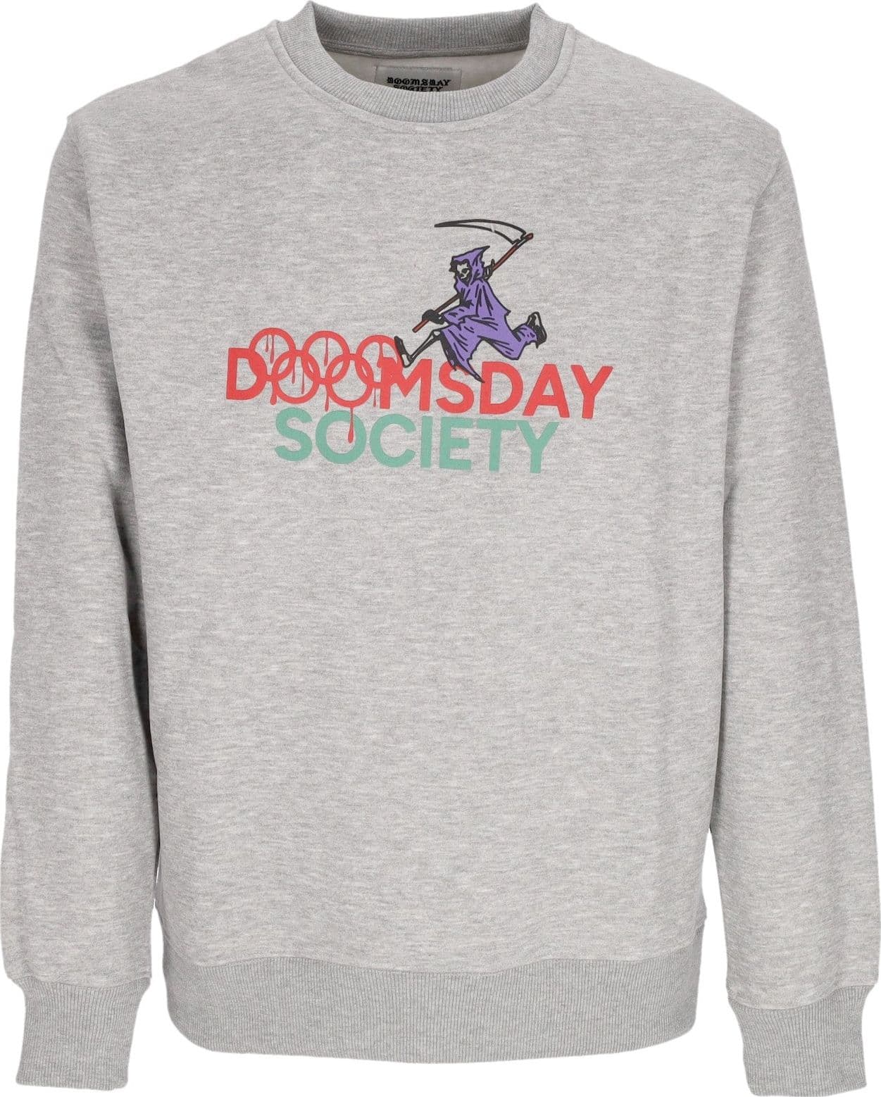 DOOMSDAY Felpa Girocollo Uomo Evil23 Crewneck Sport Grey