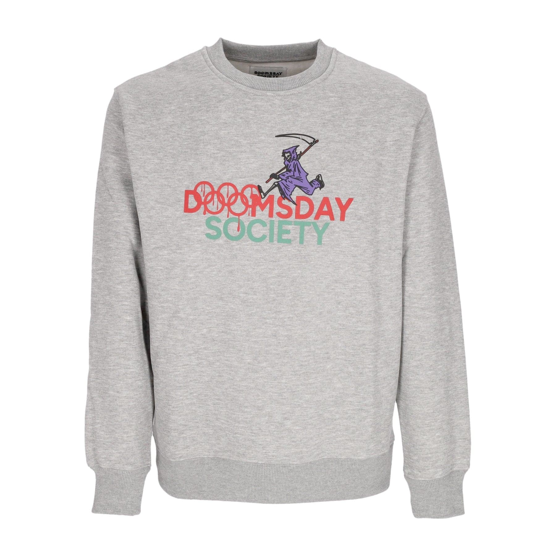 DOOMSDAY Felpa Girocollo Uomo Evil23 Crewneck Sport Grey - 3