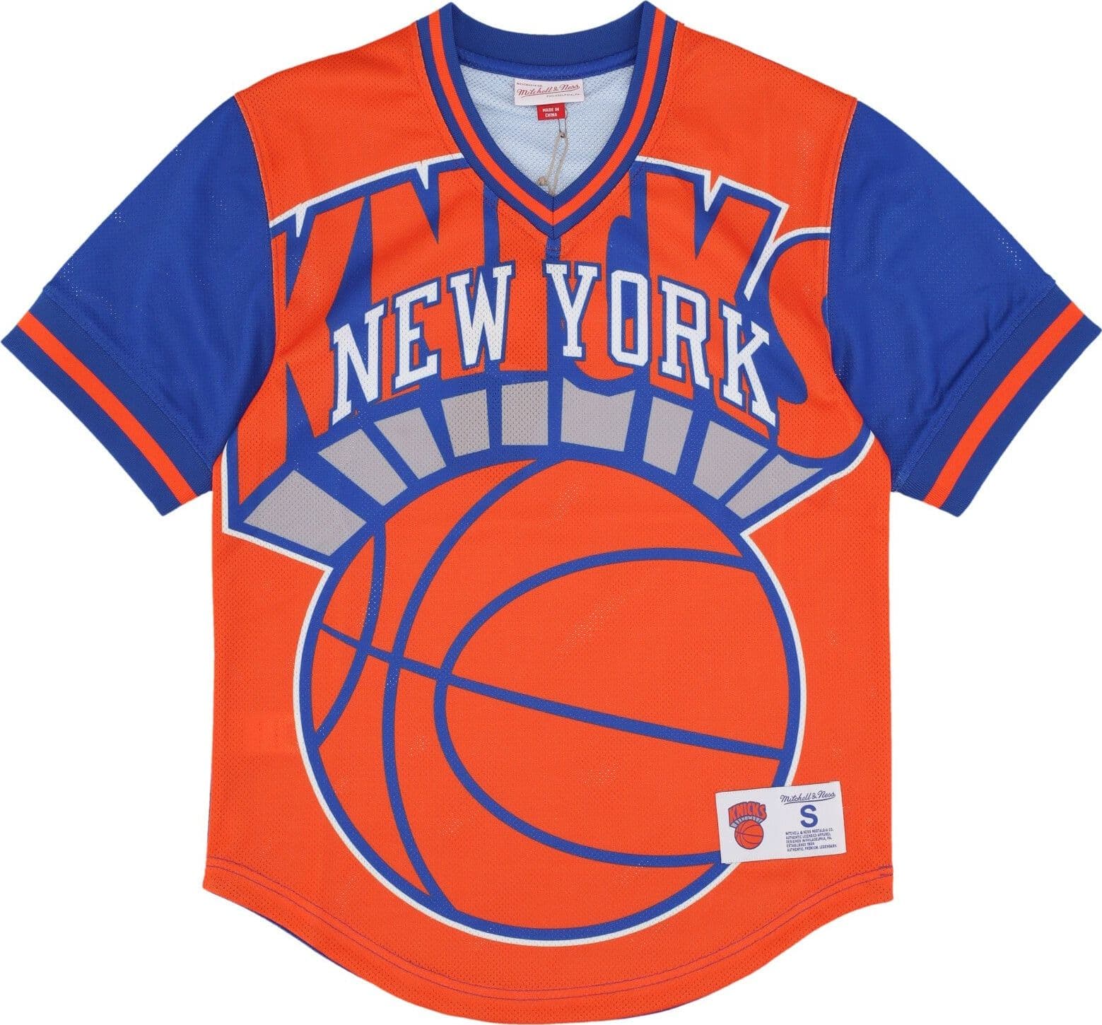 MITCHELL & NESS Casacca Uomo Nba Jumbotron 3.0 Mesh V-neck Neykni Multi/white