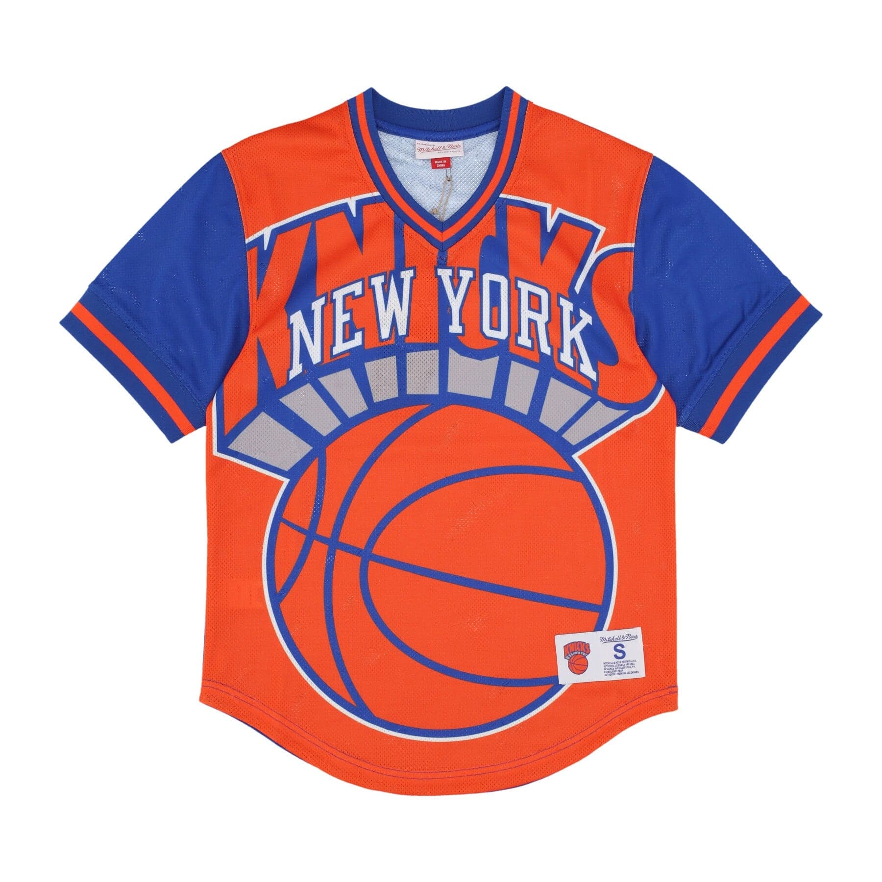 MITCHELL &amp; NESS Casacca Uomo Nba Jumbotron 3.0 Mesh V-neck Neykni Multi/white - 3