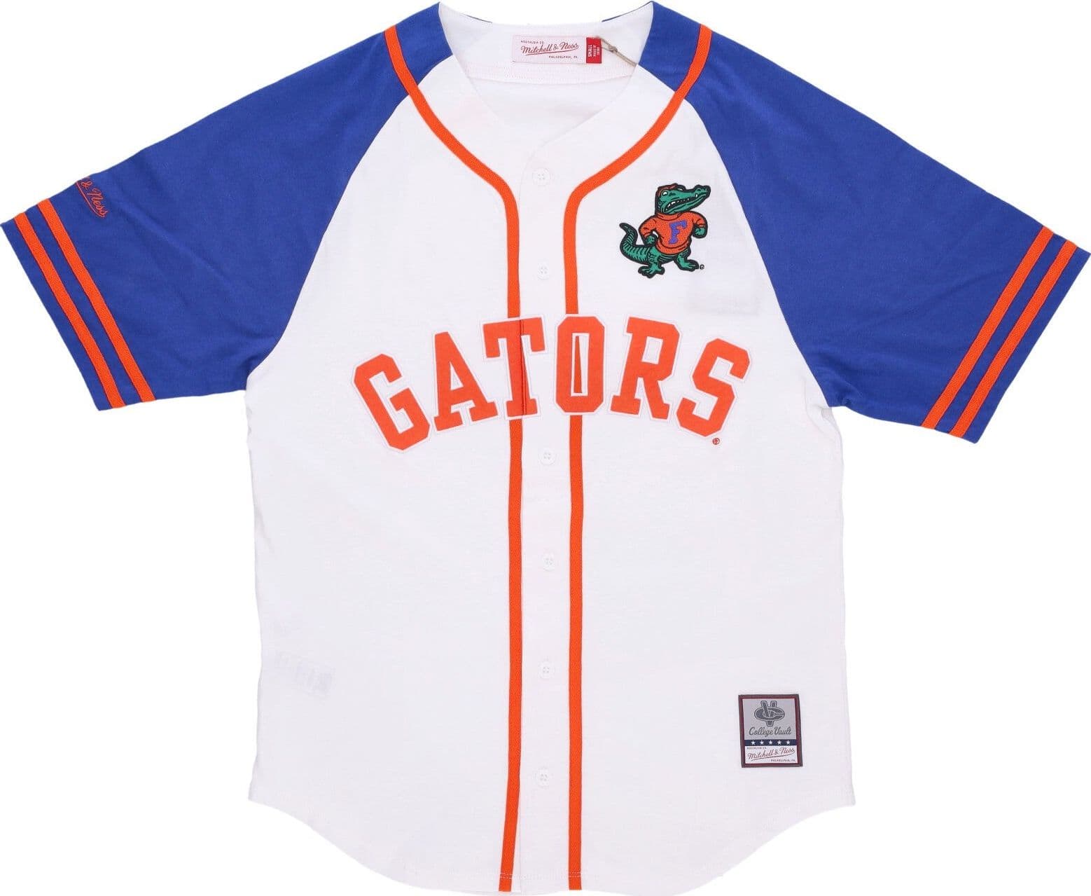 MITCHELL &amp; NESS Casacca Bottoni Uomo Ncaa Practice Day Button Front Jersey Flogat White - 4