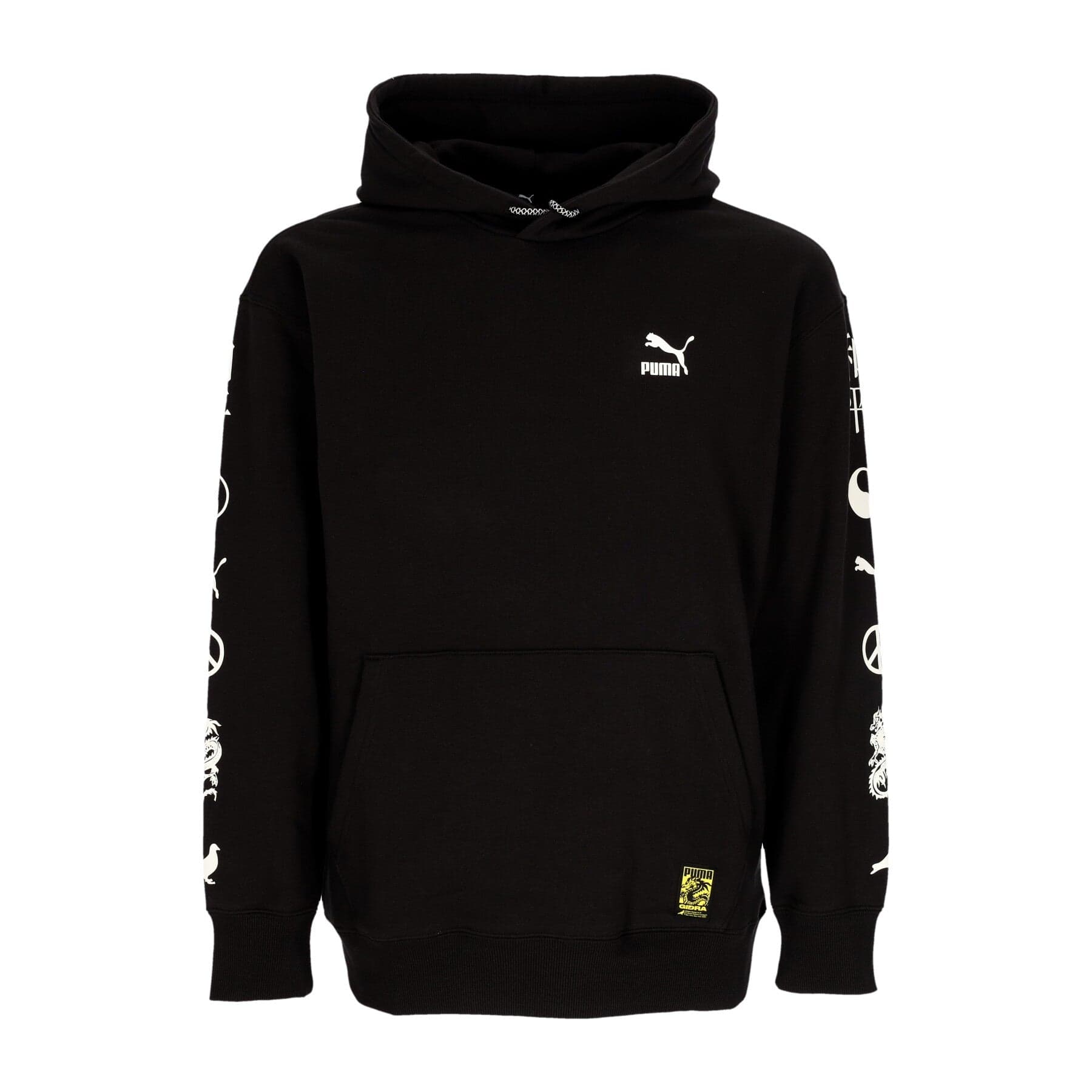 PUMA Felpa Leggera Cappuccio Uomo Graphic Hoodie X Staple Black