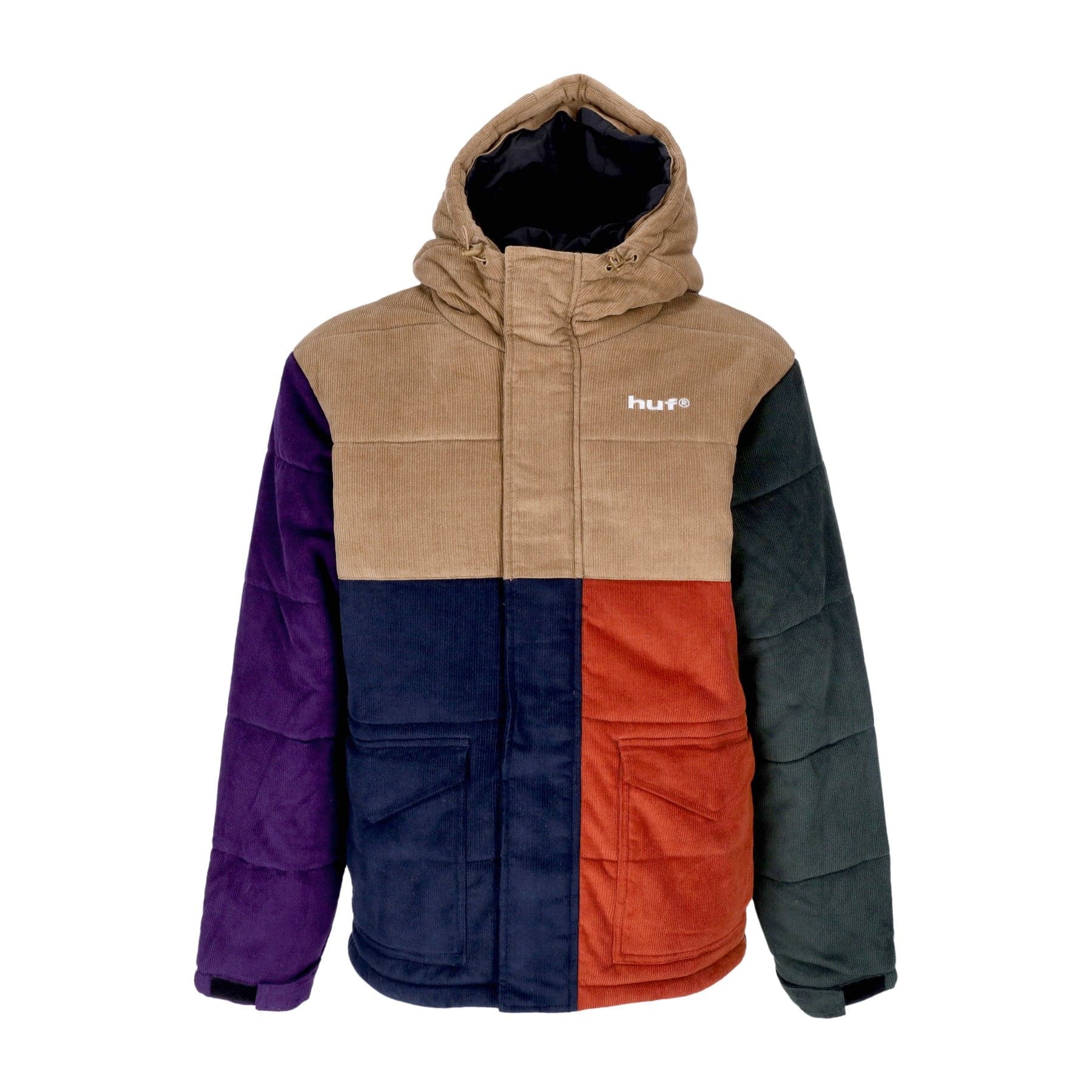 HUF Giaccone Uomo Anglin Cord Insulated Jacket Khaki - 5