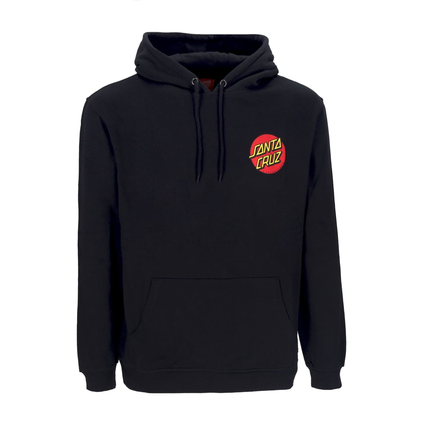 SANTA CRUZ Felpa Cappuccio Uomo Classic Dot Chest Hood Black - 2
