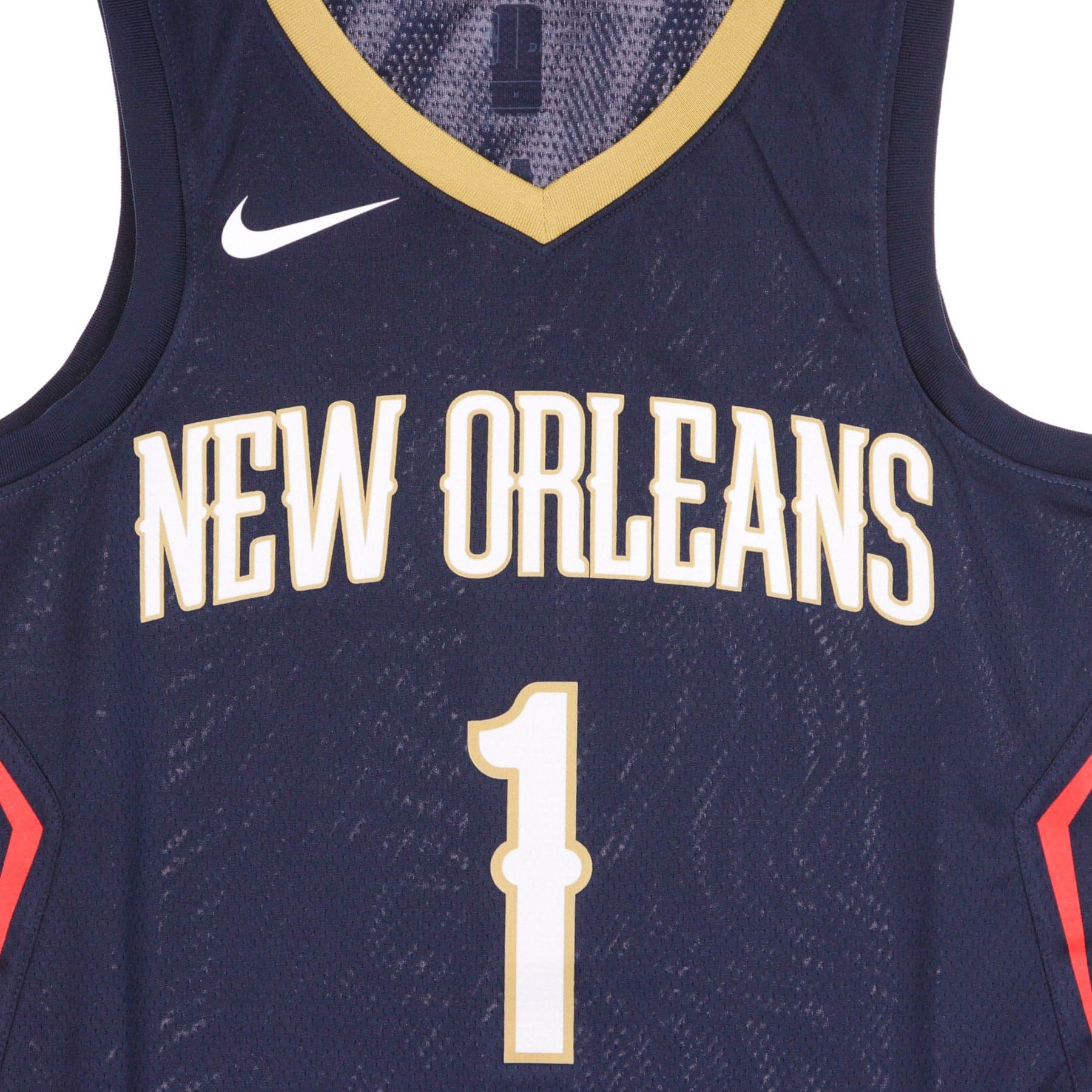NIKE NBA Canotta Basket Uomo Nba Swingman Jersey Icon Edition 2020 No 1 Zion Williamson Neopel College Navy/club Gold - 3