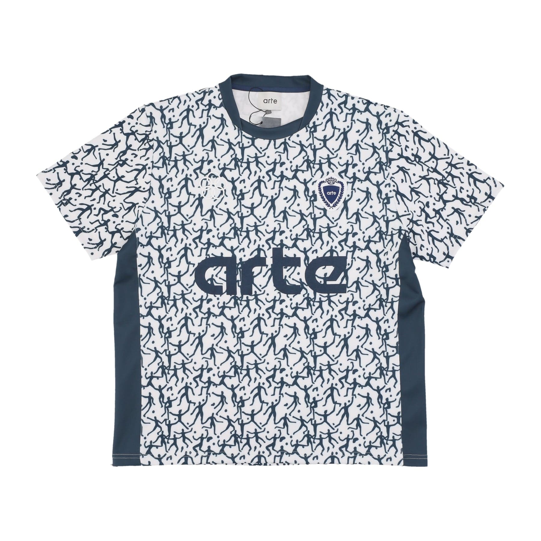ARTE Maglietta Uomo Silvester Shirt White/navy - 3