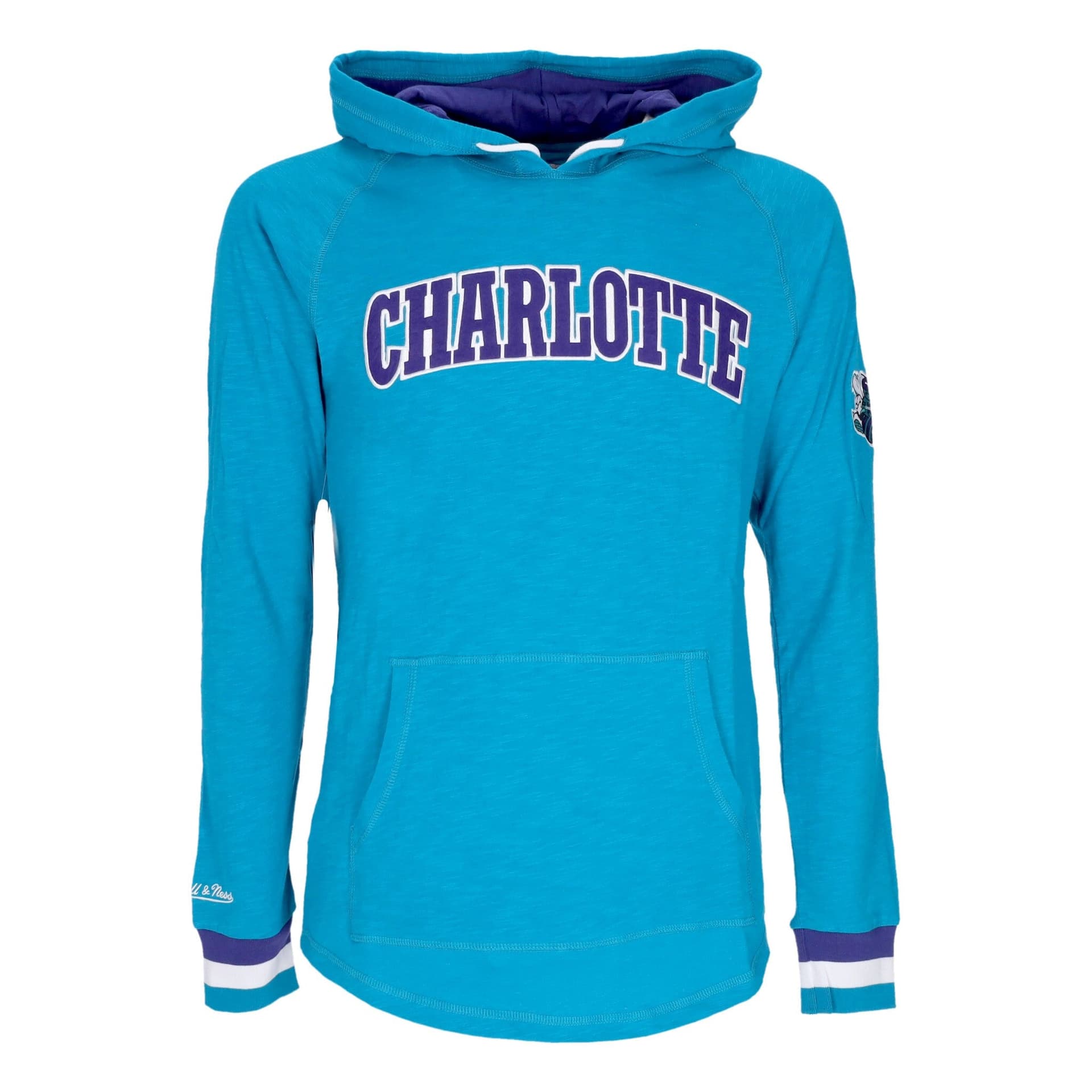 MITCHELL &amp; NESS Maglietta Manica Lunga Uomo Nba Legendary Slub L/s Hoodie Chahor Blue - 3