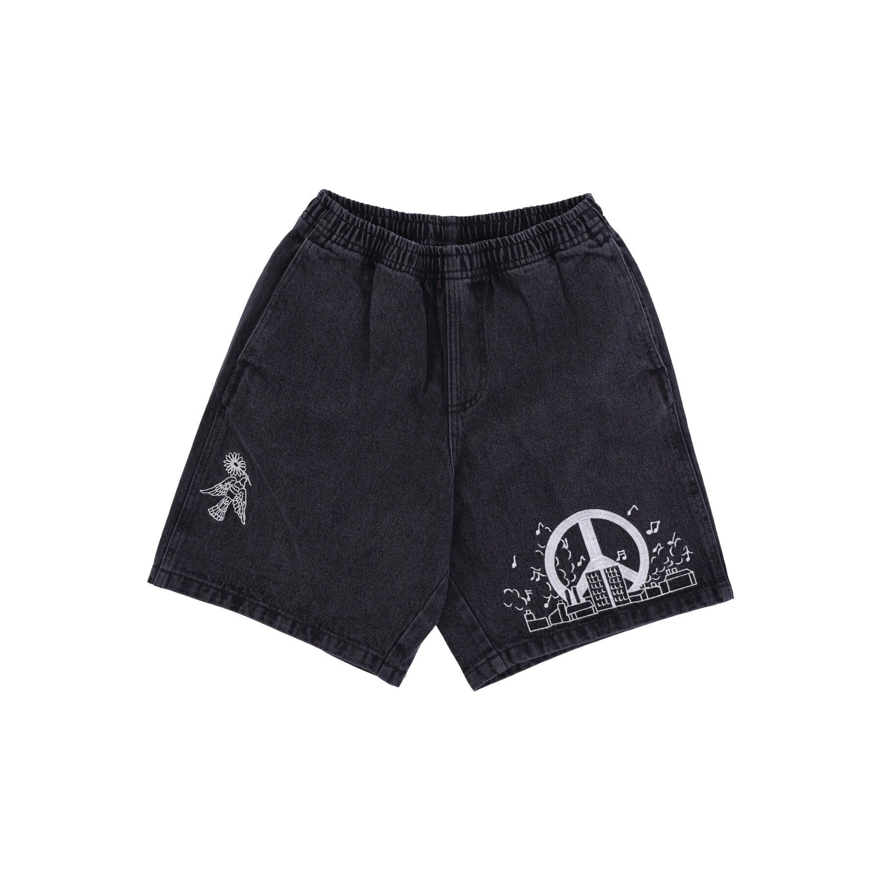 OBEY Jeans Corto Uomo Easy Denim Noise Short Dusty Black - 5