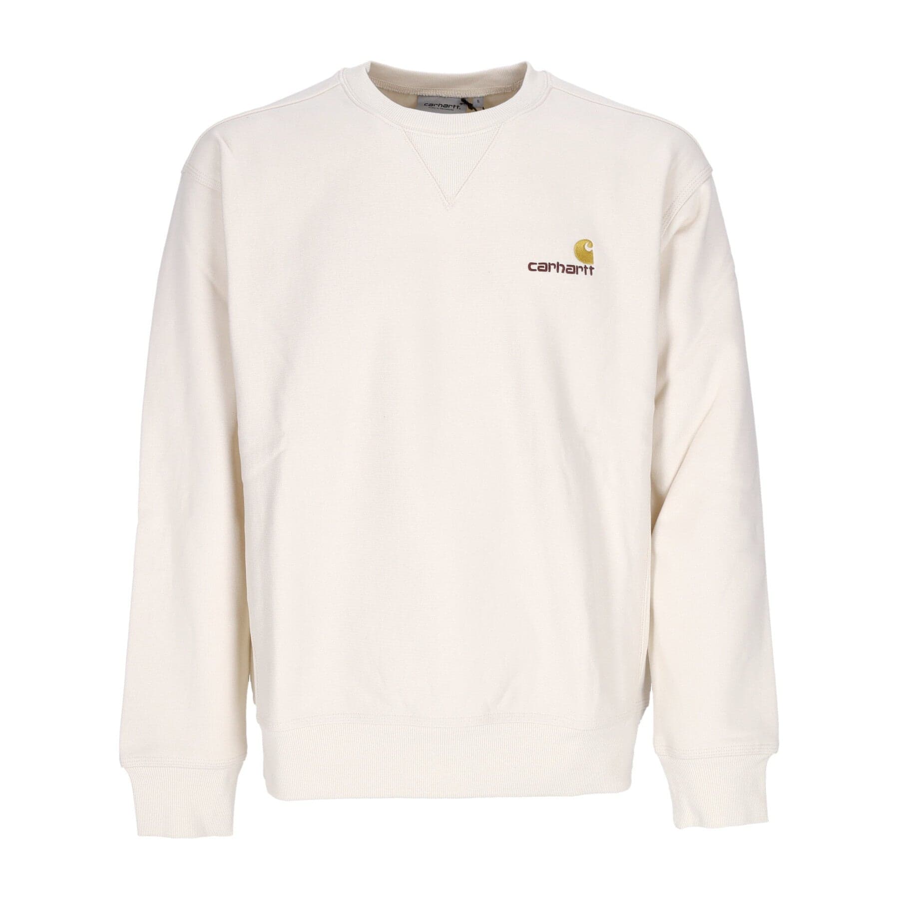 CARHARTT WIP Felpa Girocollo Uomo American Script Sweat Natural - 3