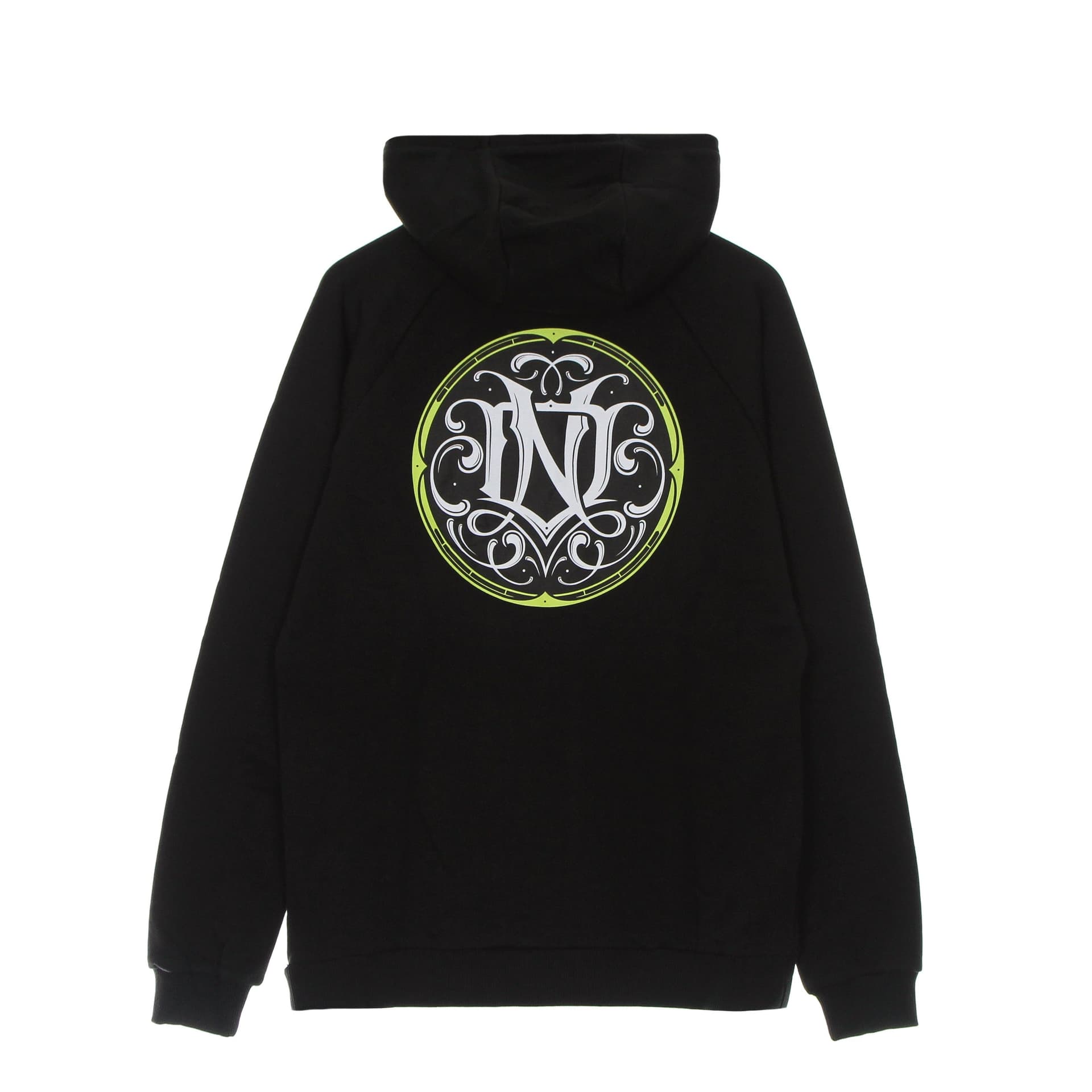 DOLLY NOIRE Felpa Leggera Cappuccio Uomo Monogramma Hoodie Black