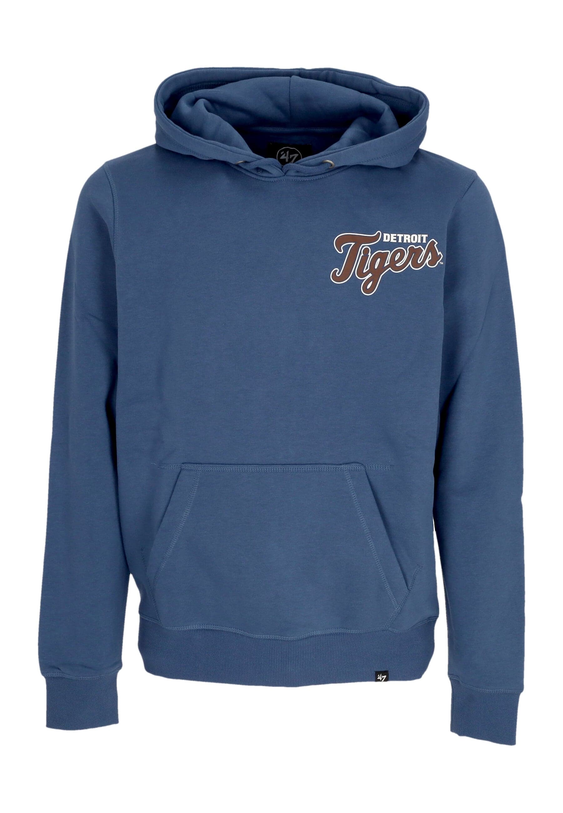 47 BRAND Felpa Cappuccio Uomo Mlb Backer Burnside Hoodie Dettig Timber Blue - 3