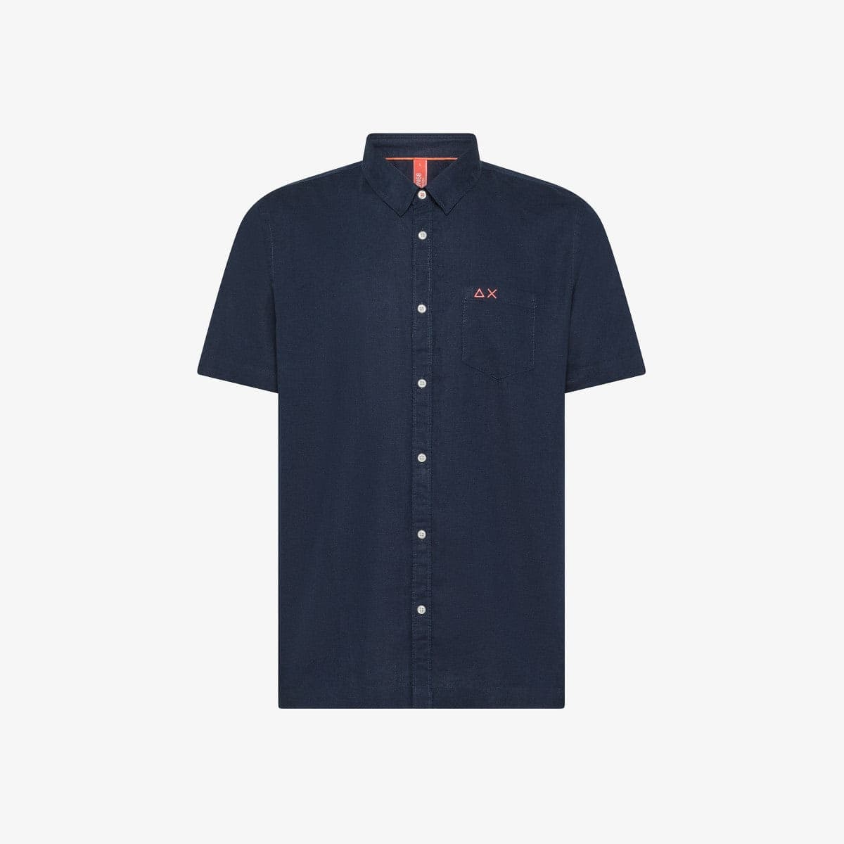 Sun68 Camicia uomo shirt linen beach s/s in Camicie casual Broadway Red - Barletta, commercioVirtuoso.it