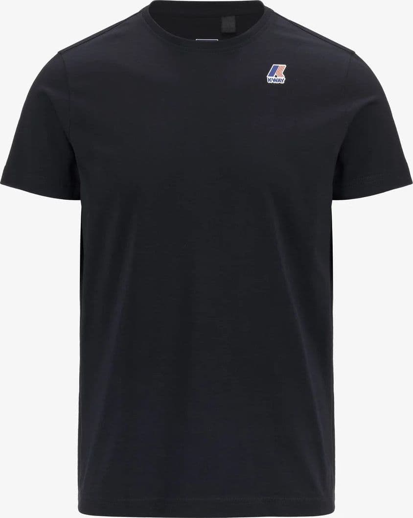 K-WAY T-Shirt unisex in Cotone Pieghevole Unisex blu con Logo - Le vrai Edouard