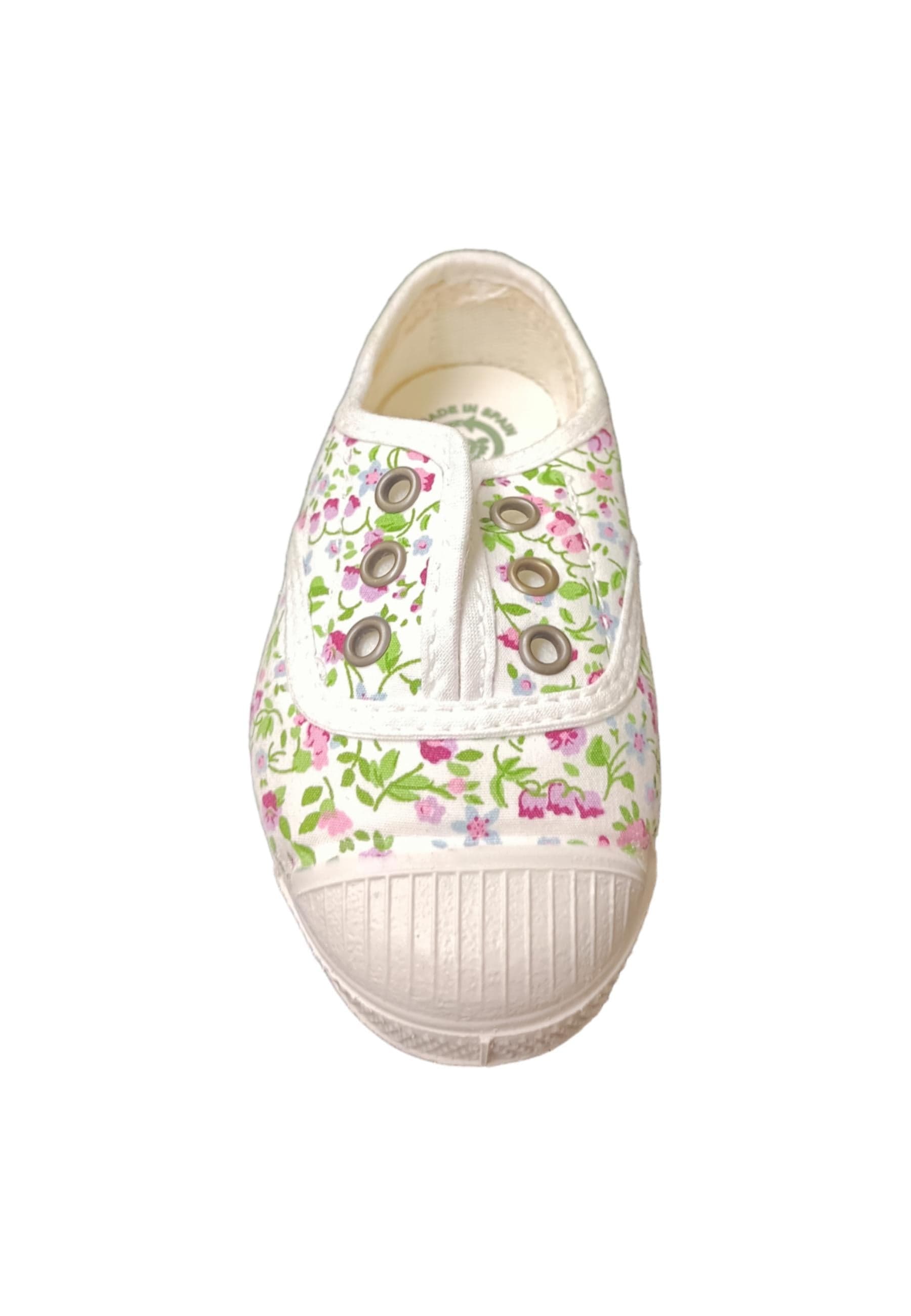 Scarpe sneakers Bambine e ragazze natural world 471  bianco fiorato elastico in Sneaker casual Scarpetteria Gica - Trani, commercioVirtuoso.it