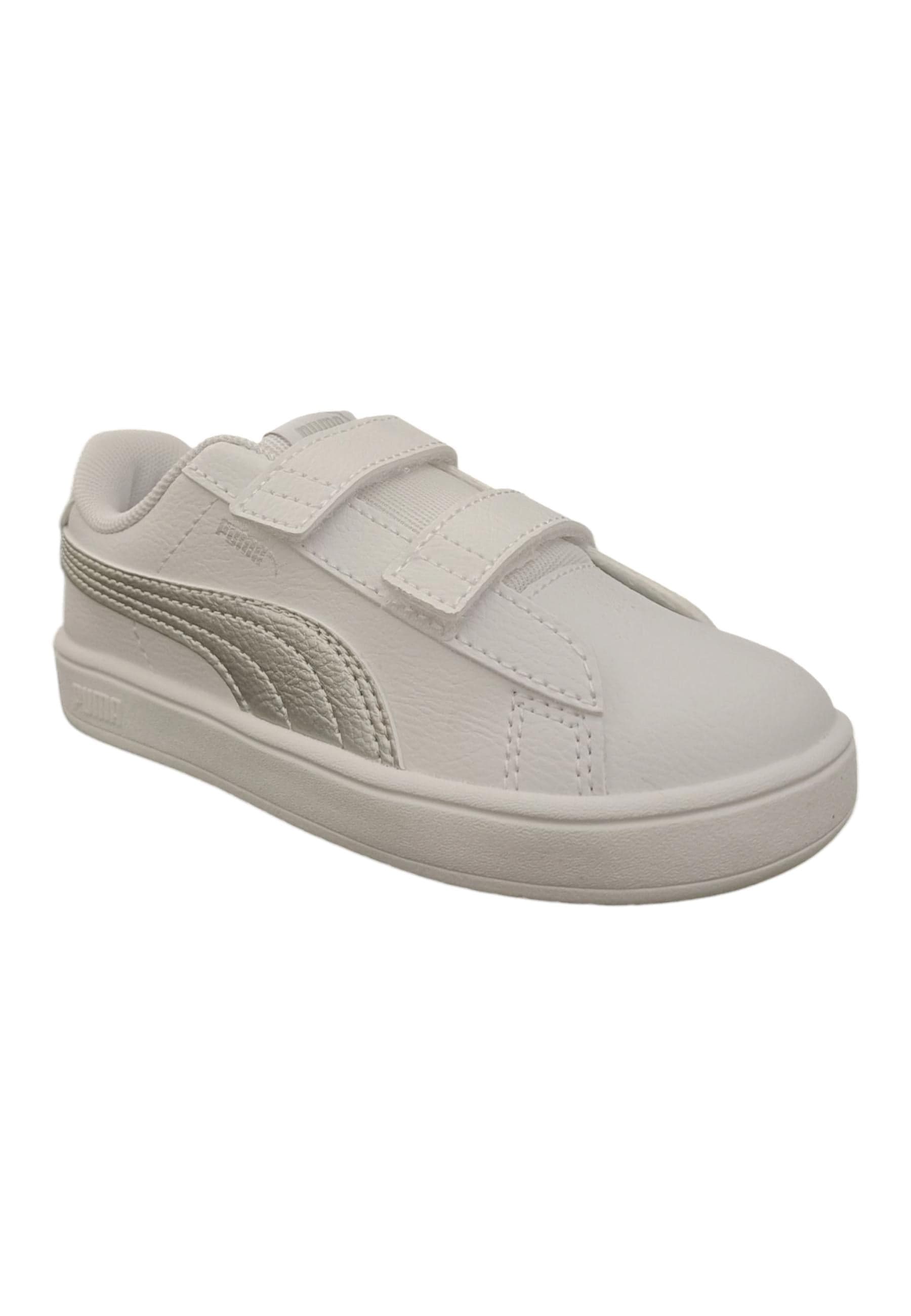 Scarpe sneakers Bambine e ragazze PUMA rickie classic  bianco-grigio velcro in Sneaker casual Scarpetteria Gica - Trani, commercioVirtuoso.it