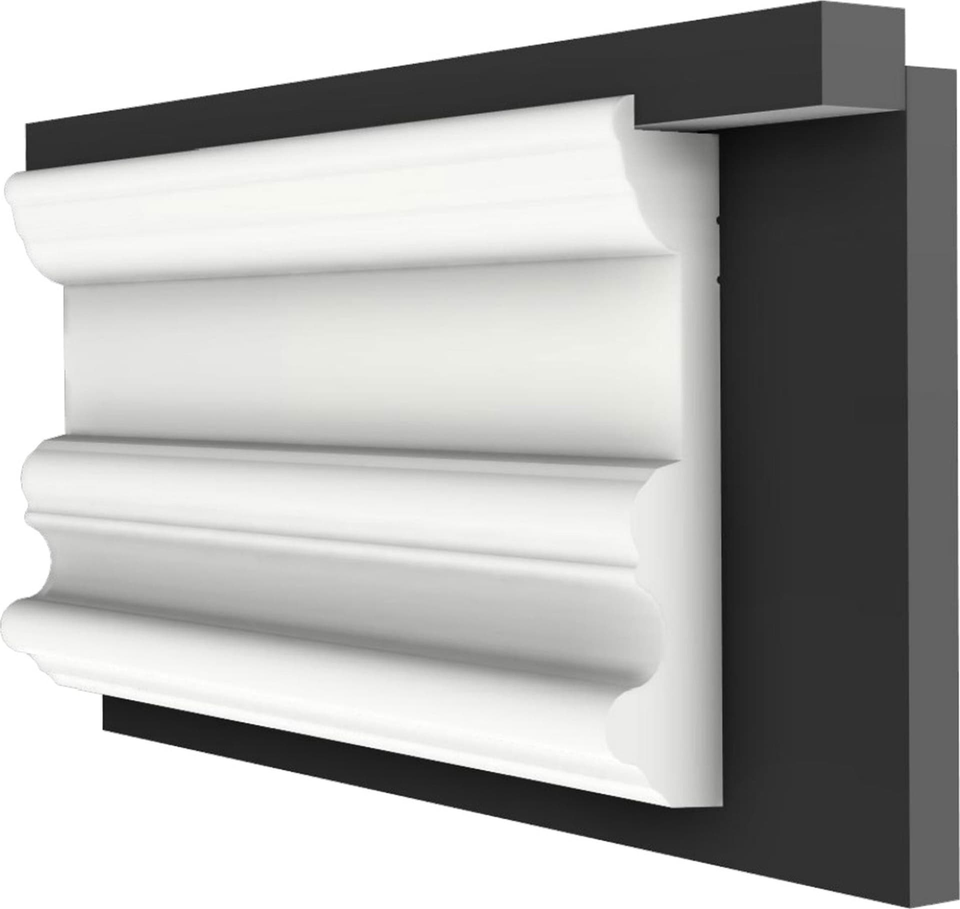 ***STOCK*** SET da 2 cornici Bianche in polimeri preassemblate incluso pannello in cartongesso 40X55cm CAD. - Eternal Parquet