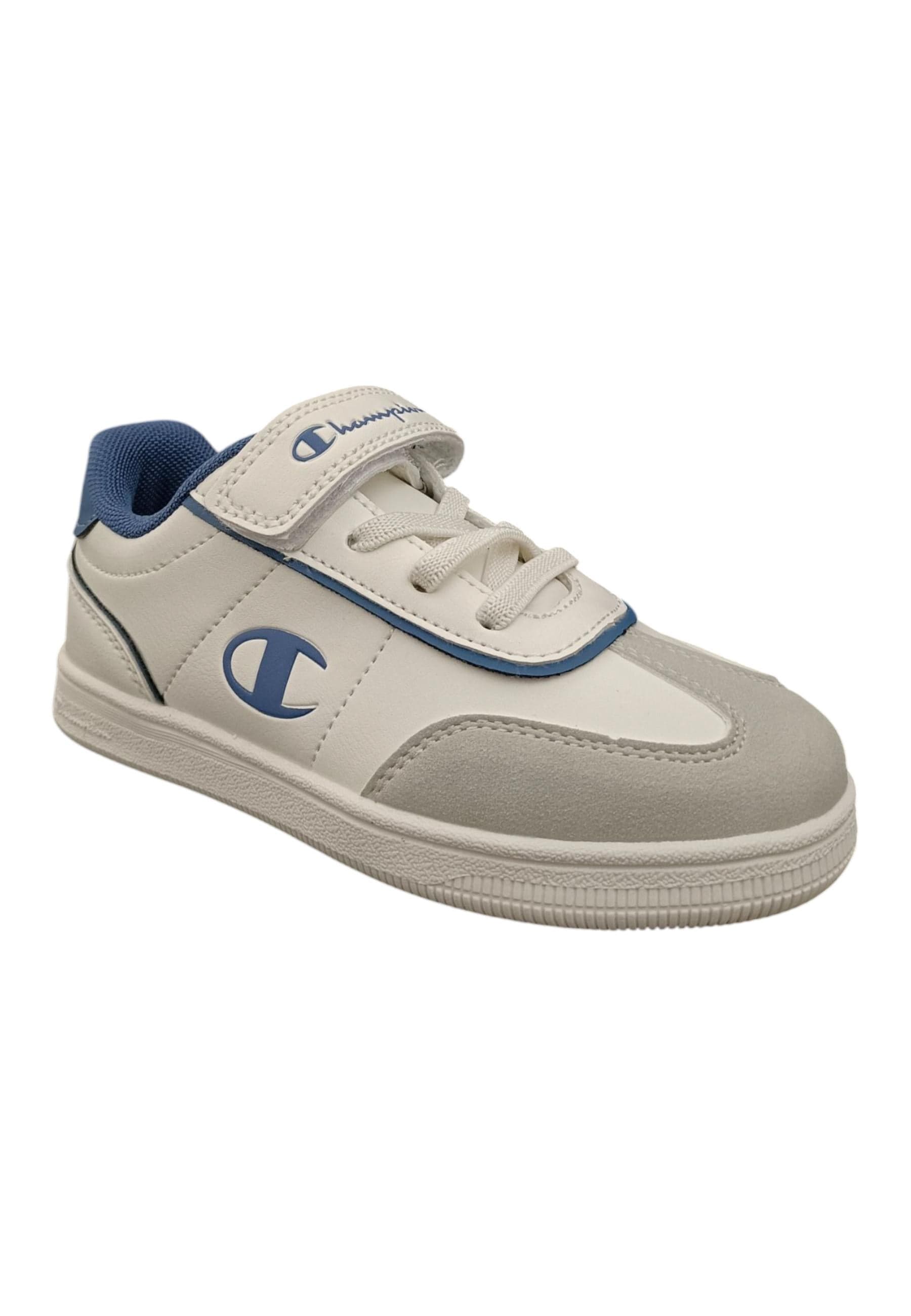 Scarpe sneakers Bambini e ragazzi Champion REBOUND  bianco-blue laccio elastico e velcro in Sneaker casual Scarpetteria Gica - Trani, commercioVirtuoso.it