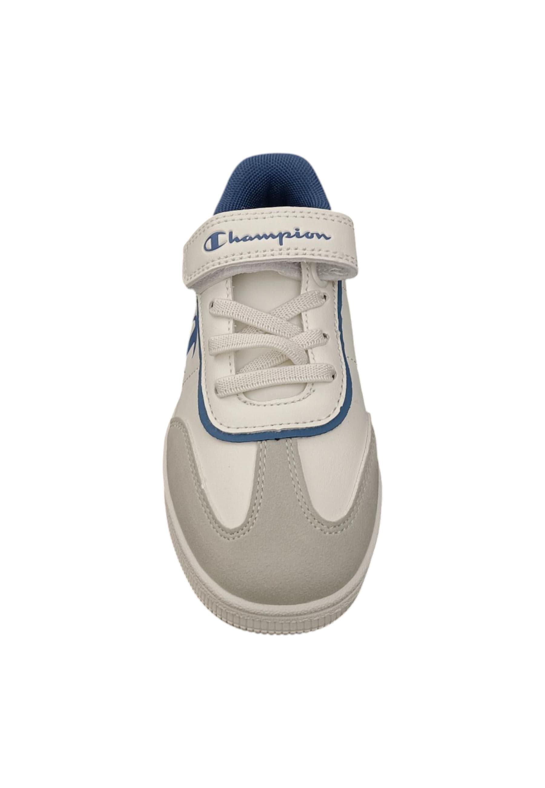 Scarpe sneakers Bambini e ragazzi Champion REBOUND  bianco-blue laccio elastico e velcro in Sneaker casual Scarpetteria Gica - Trani, commercioVirtuoso.it