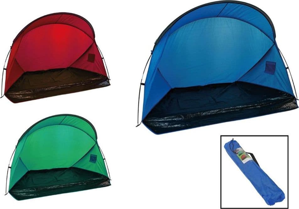 TENDA DA SPIAGGIA PARAVENTO PARASOLE LEGGERA CON BORSA TRASPORTO 215X145X130CM 206405 - 10