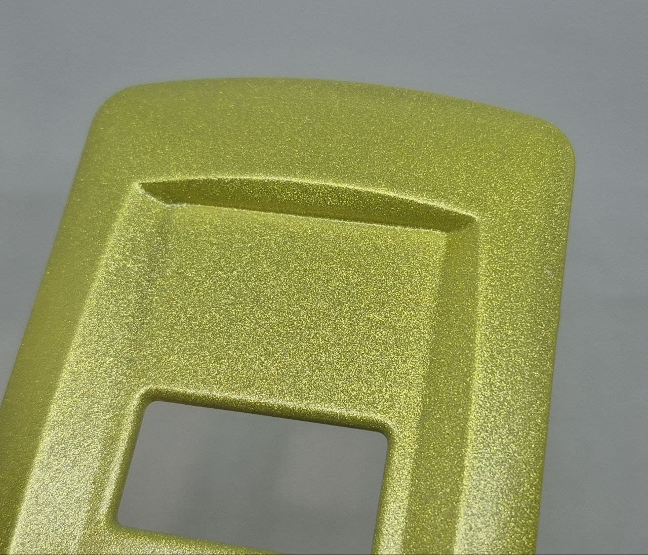 PLACCA GIALLO MONKEY METALLIZZATO IN ABS PER SCATOLE RETTANGOLARI SERIE ECLIPSE ROSSO CICLAMINO - 2