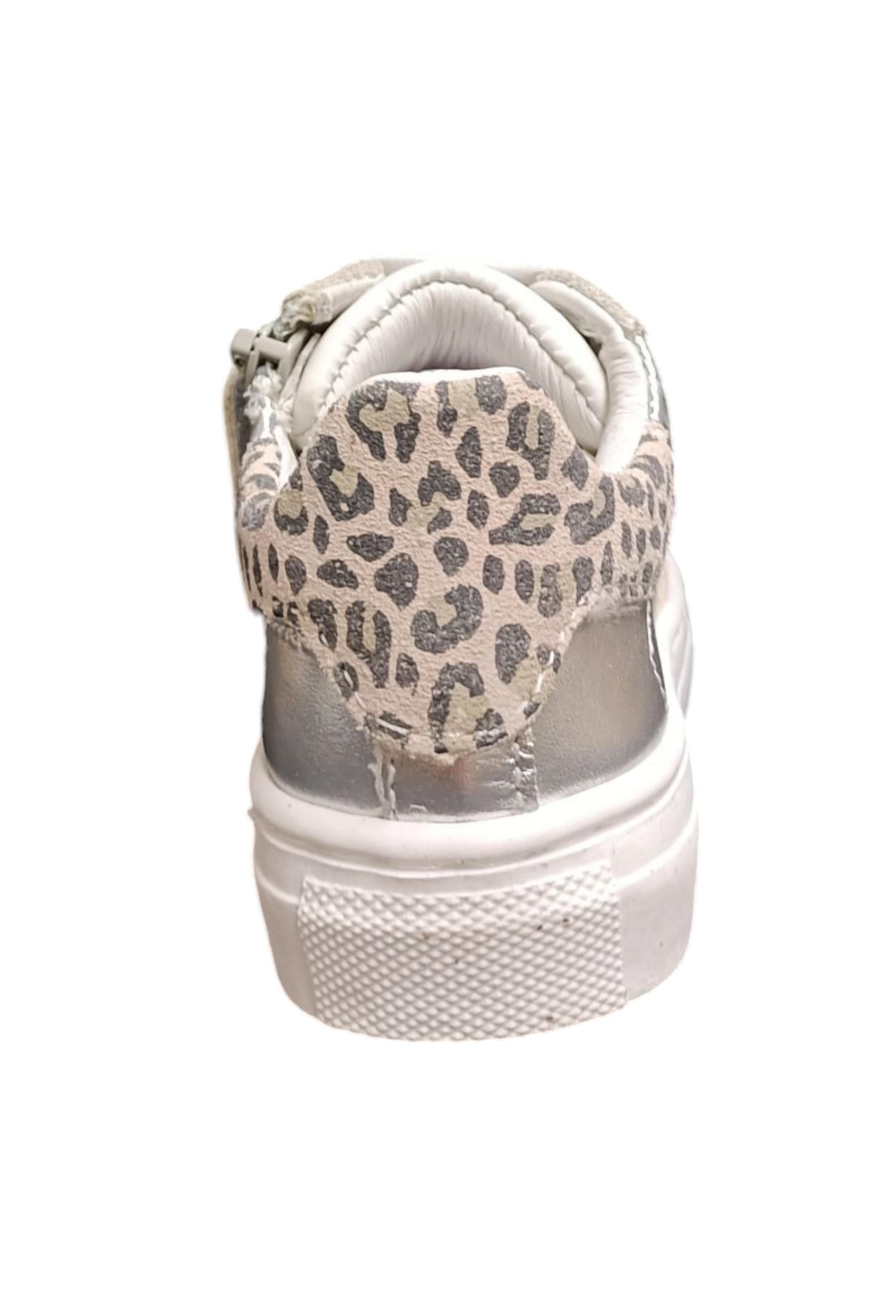 Scarpe sneakers Bambine e ragazze balducci BUTTER  bianco-argento-beige-maculato laccio e zip laterale in Ballerine Scarpetteria Gica - Trani, commercioVirtuoso.it