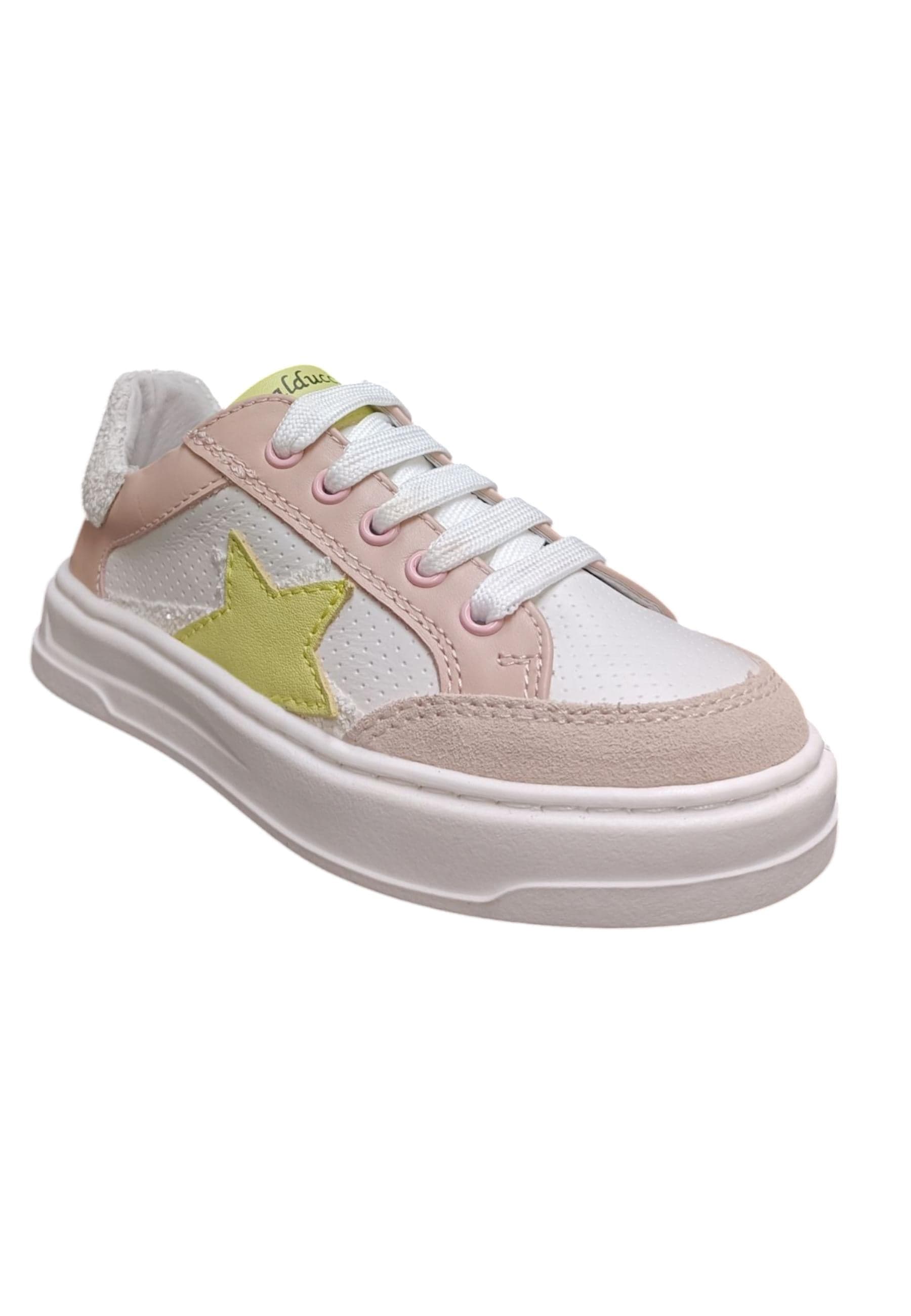 Scarpe sneakers Bambine e ragazze balducci TRACK  bianco-rosa-giallo laccio e zip laterale in Ballerine Scarpetteria Gica - Trani, commercioVirtuoso.it