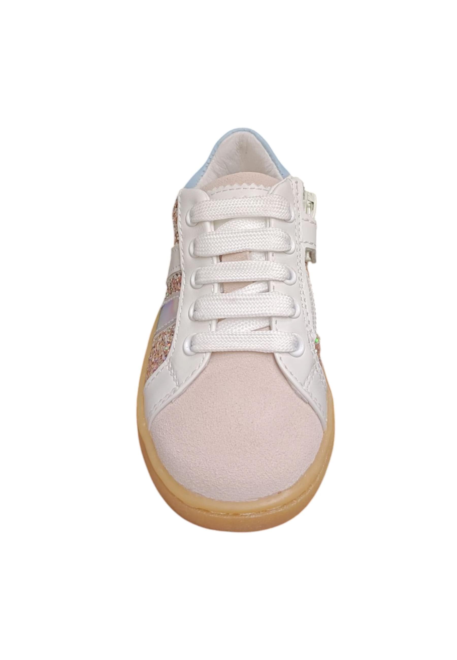 Scarpe sneakers Bambine e ragazze balducci lymn  grigio-bianco-celeste-multicolor-beige laccio e zip laterale in Ballerine Scarpetteria Gica - Trani, commercioVirtuoso.it