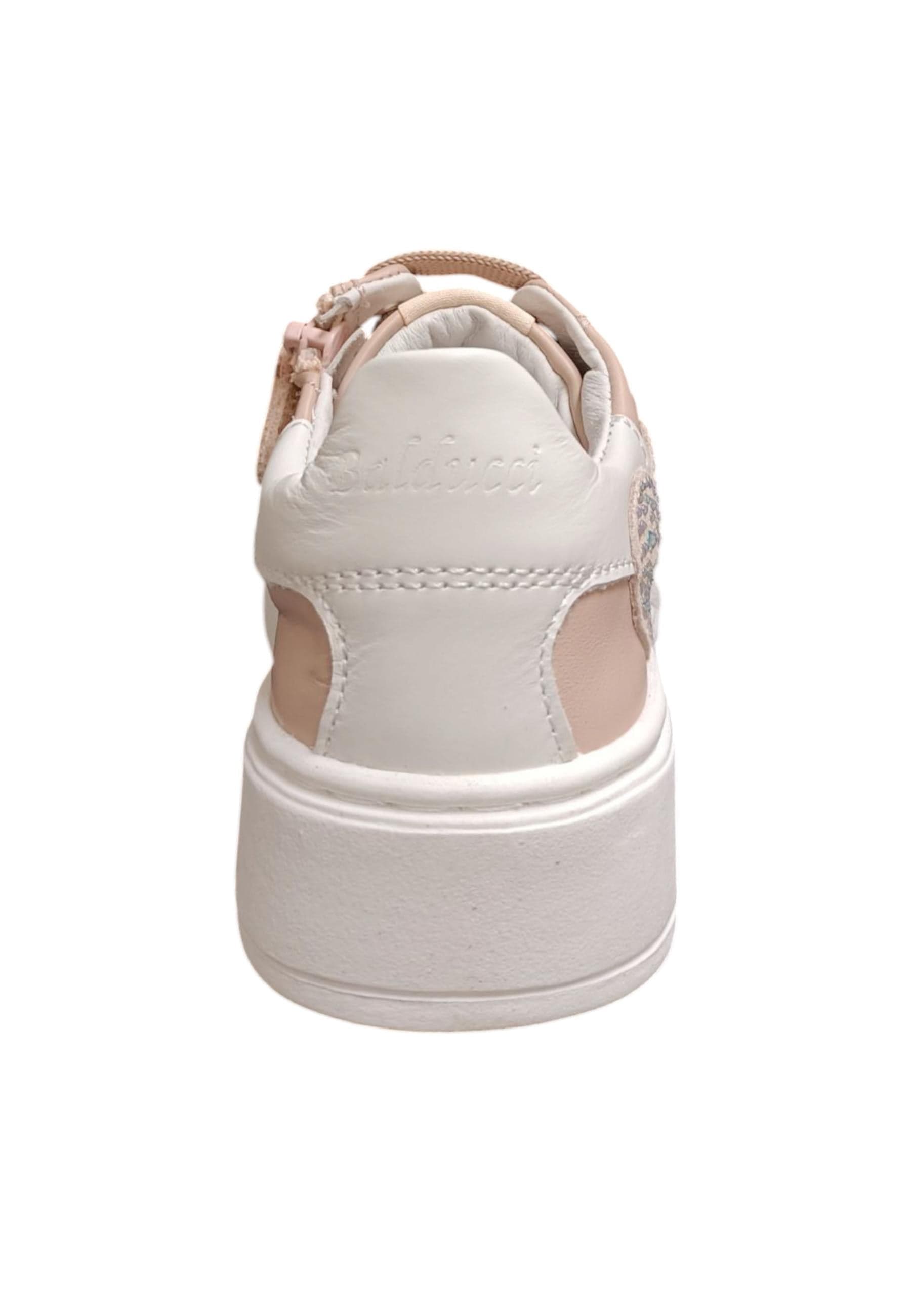 Scarpe sneakers Bambine e ragazze balducci kiab  rosa-argento laccio e zip laterale in Ballerine Scarpetteria Gica - Trani, commercioVirtuoso.it