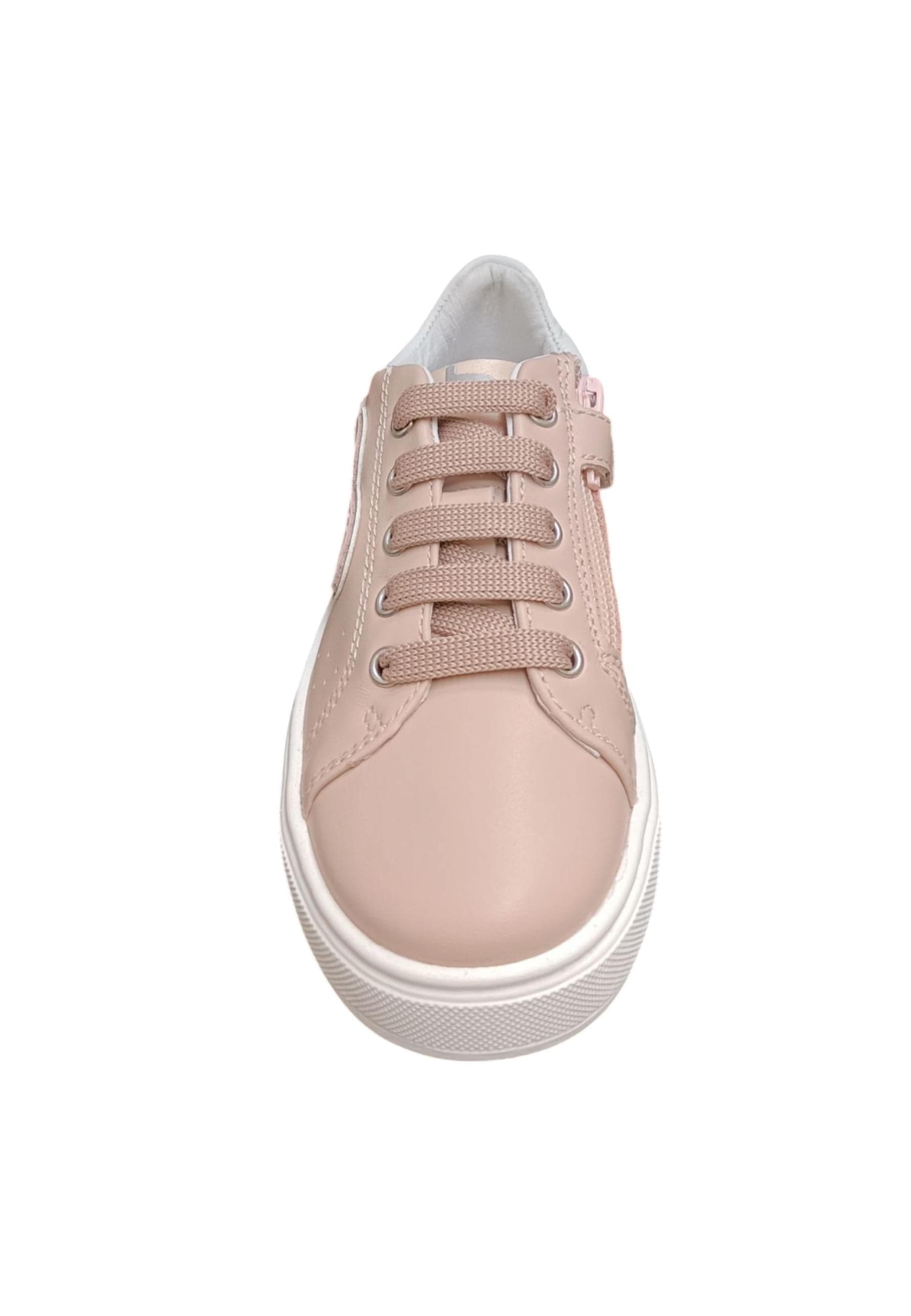 Scarpe sneakers Bambine e ragazze balducci kiab  rosa-argento laccio e zip laterale in Ballerine Scarpetteria Gica - Trani, commercioVirtuoso.it