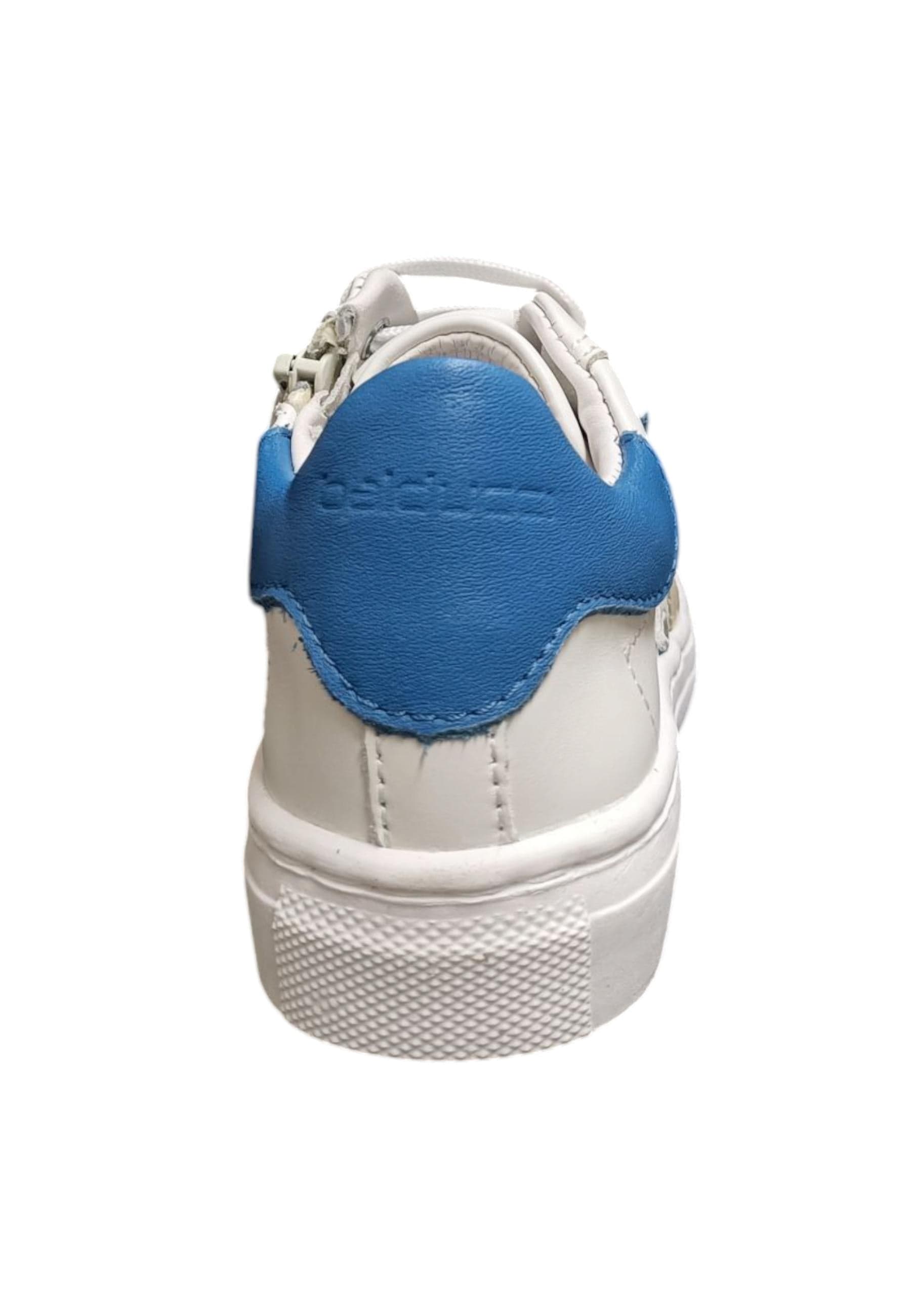 Scarpe sneaker Bambini e ragazzi balducci BUTTER  bianco-blue laccio e zip laterale in Ballerine Scarpetteria Gica - Trani, commercioVirtuoso.it