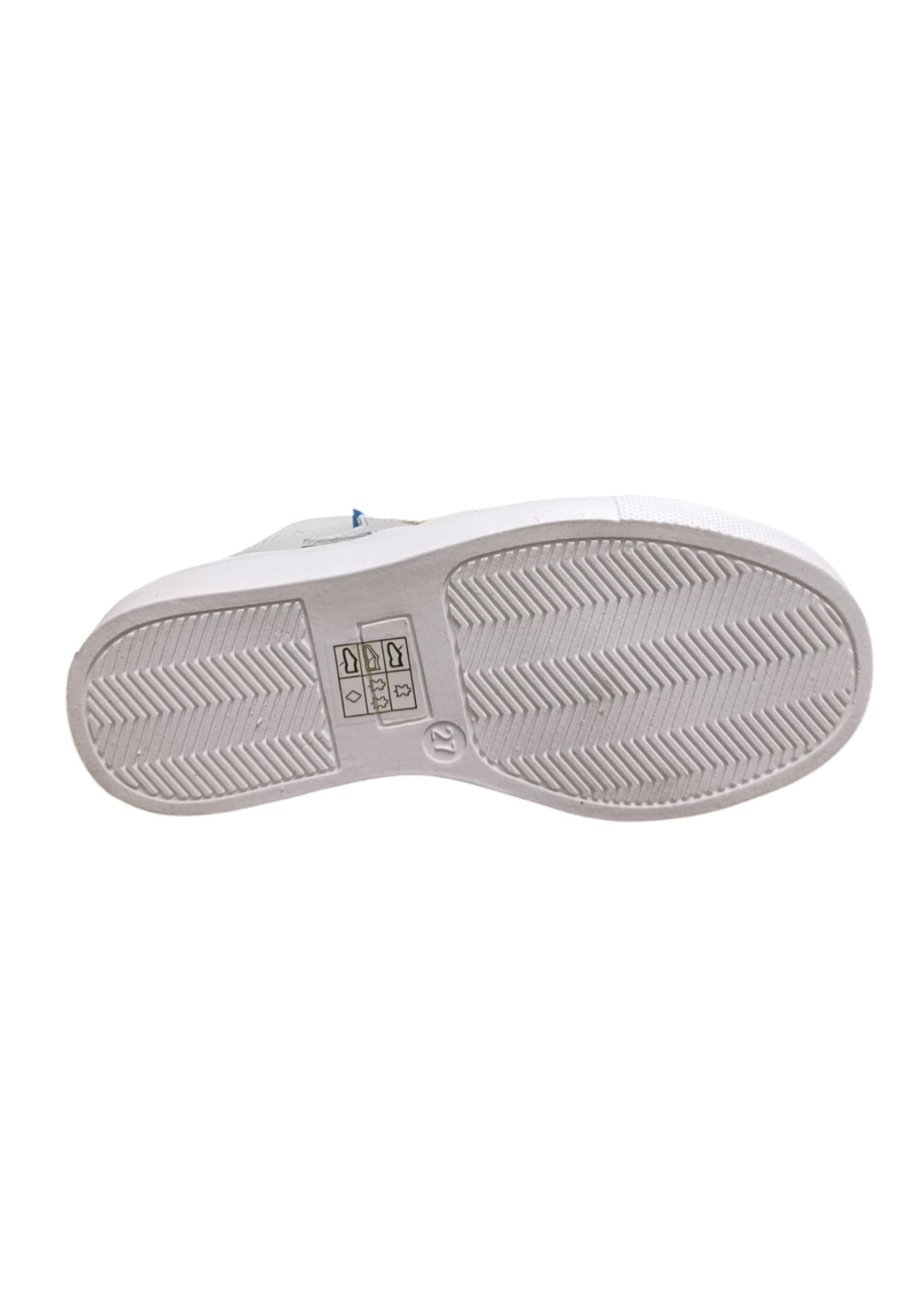 Scarpe sneaker Bambini e ragazzi balducci BUTTER  bianco-blue laccio e zip laterale - 5