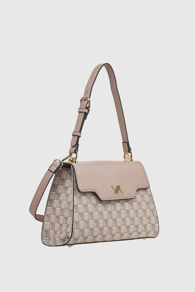 VERDE FASHION | Borsa a spalla motivo geometrico - 11