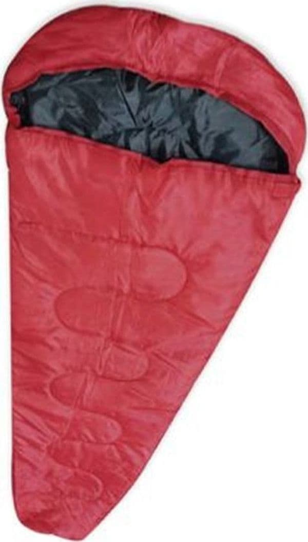 SET 2PZ SACCO A PELO LEGGERO COMPATTO 220X80CM COPERTA COMFORT PER CAMPEGGIO 017049 - 4
