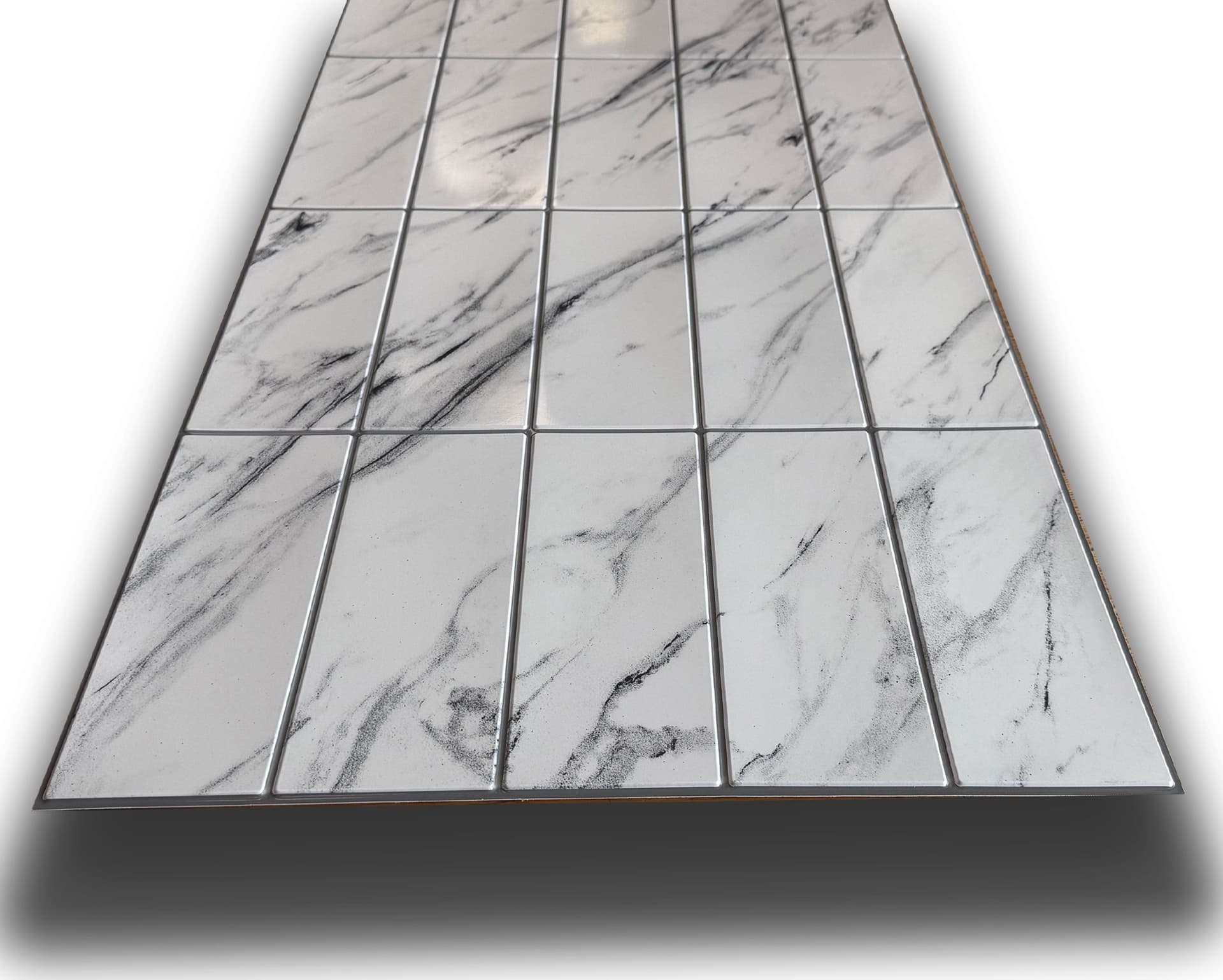 Pannelli 3D Rivestimento a parete in PVC effetto MARMO CARRARA 95x48cm Realistici, isolanti, idrorepellenti. in Decorazioni a parete Eternal Parquet - Ariano Irpino, commercioVirtuoso.it
