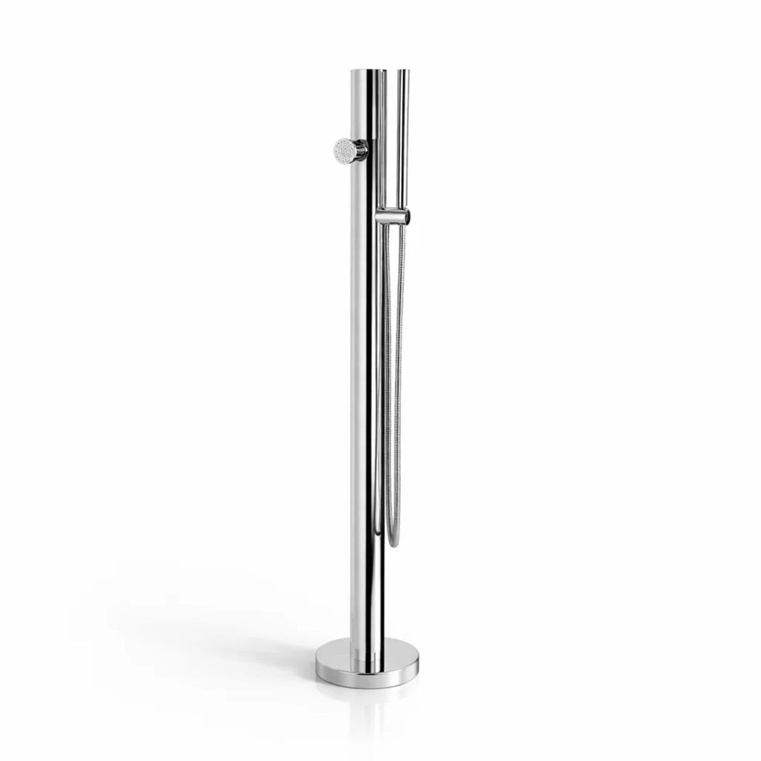 Fontana da Giardino Colonna esterno SAMBUCO Acciaio Inox Con Miscelatore 100cm - 8