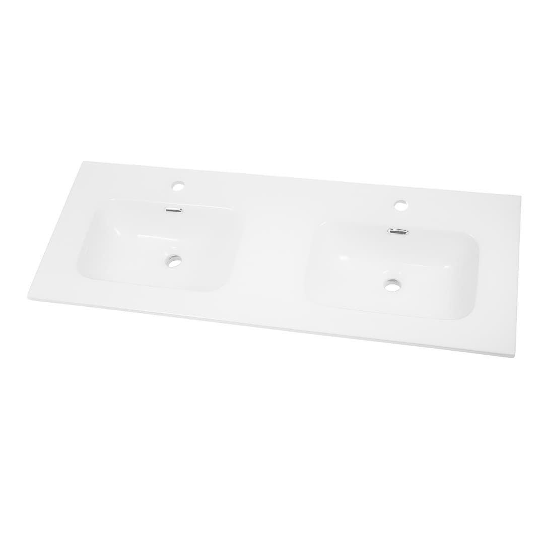 Lavabo ad Incasso in Ceramica Bianco Lucido per Mobili Bagno - 46