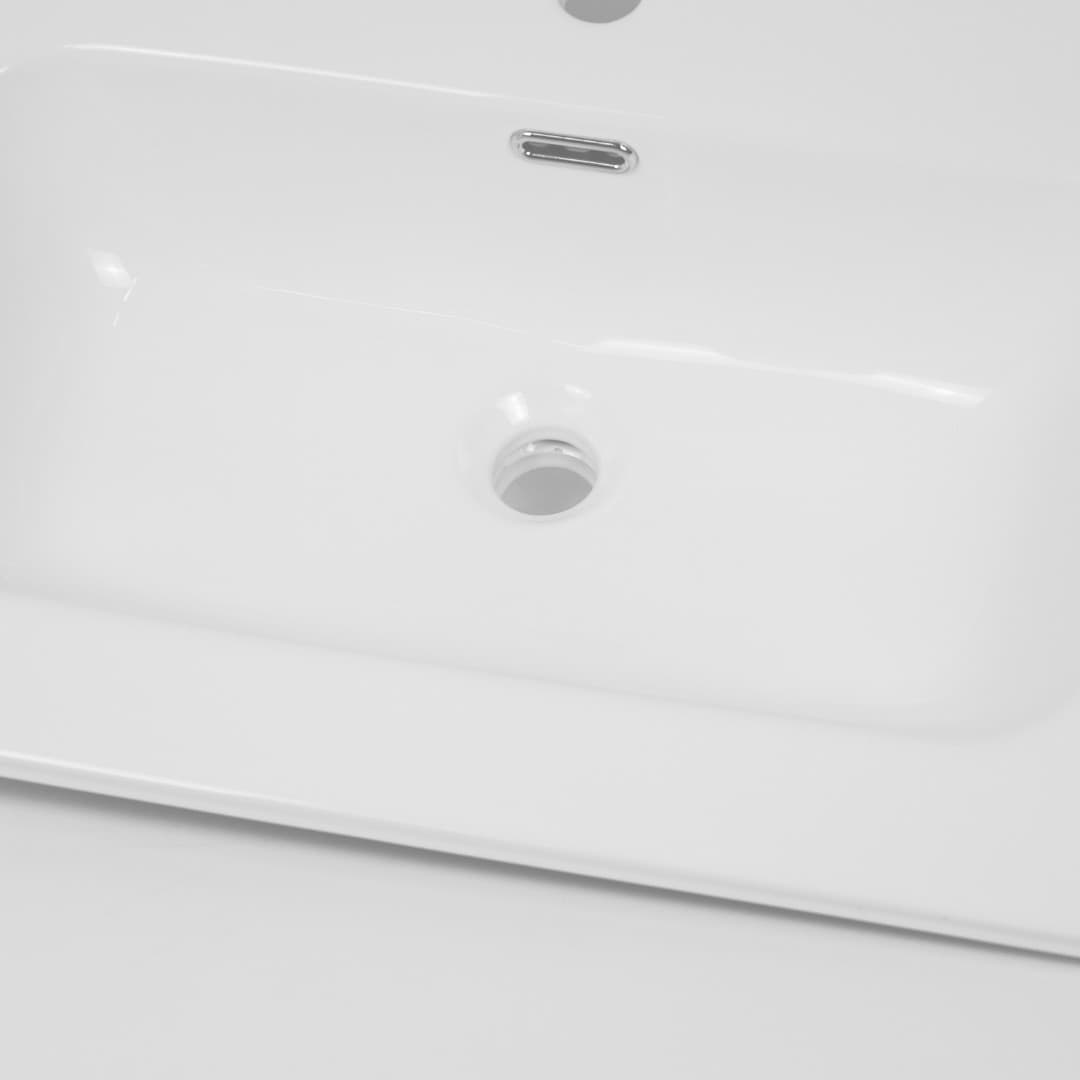 Lavabo ad Incasso in Ceramica Bianco Lucido per Mobili Bagno - 28