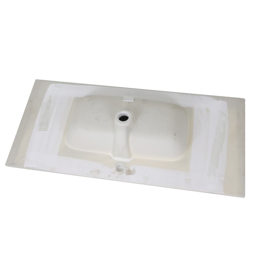 Lavabo ad Incasso in Ceramica Bianco Lucido per Mobili Bagno - 29