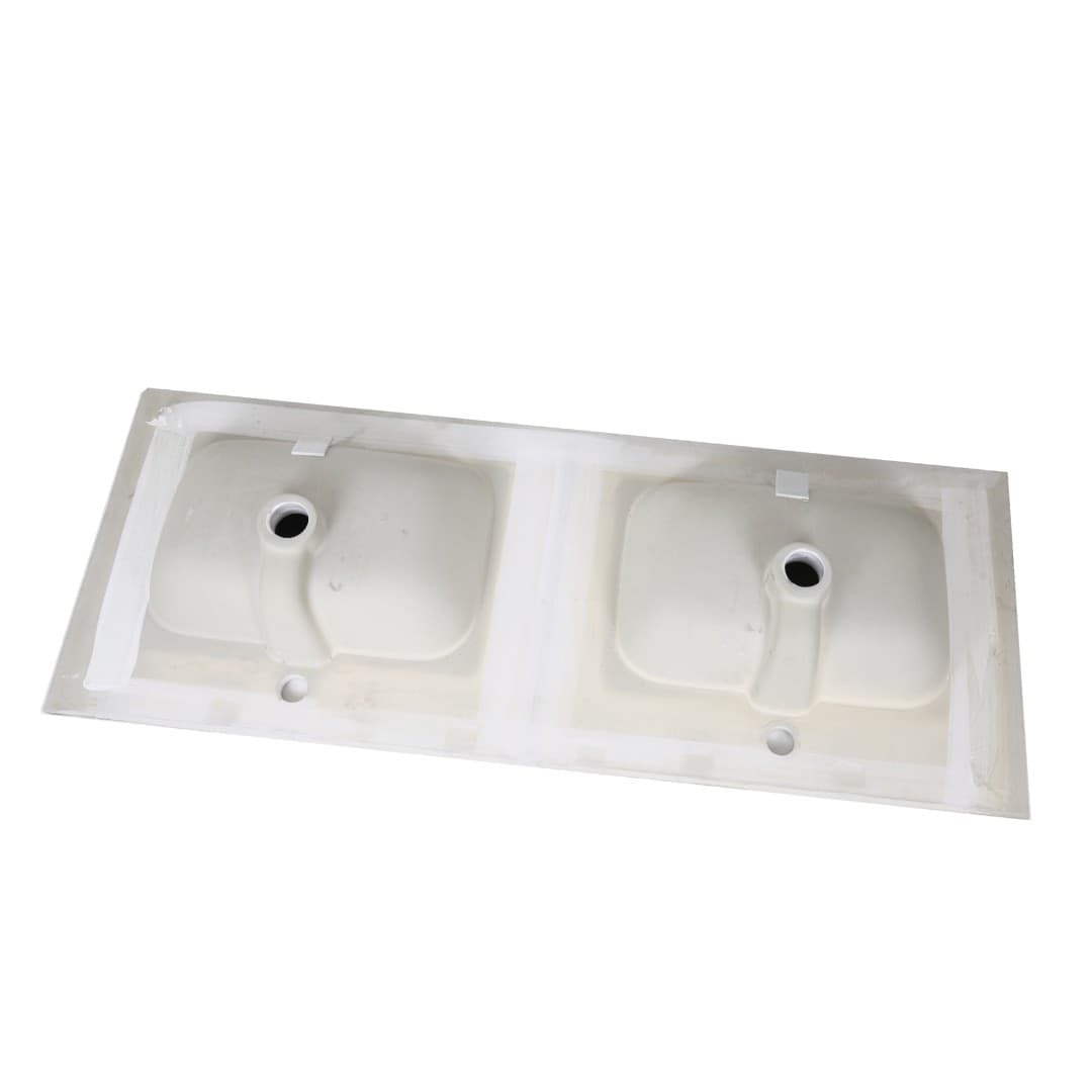 Lavabo ad Incasso in Ceramica Bianco Lucido per Mobili Bagno - 43