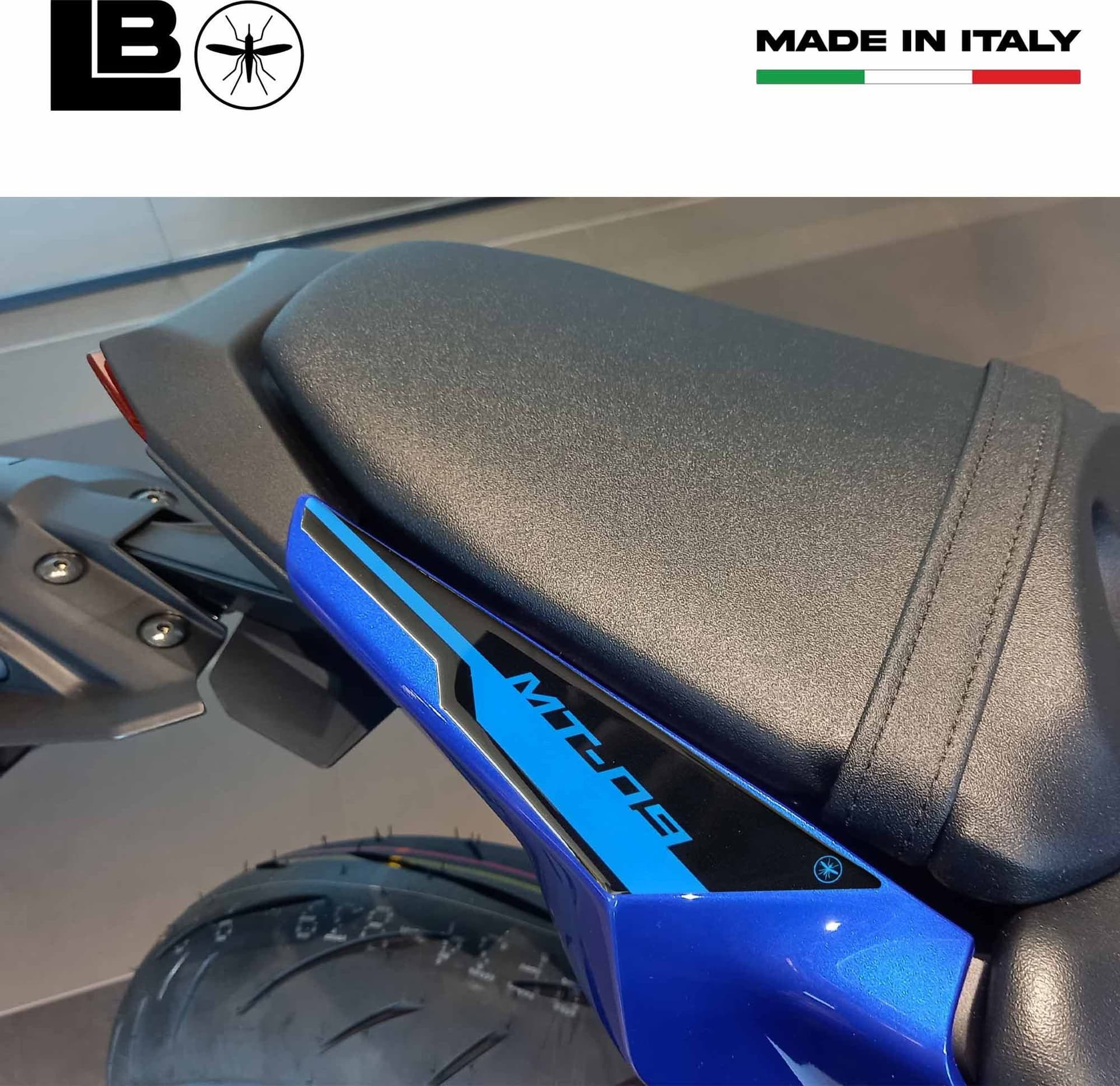 Adesivo 3D Protezione codino posteriore compatibile con Yamaha MT-09 2024-2025 - 3