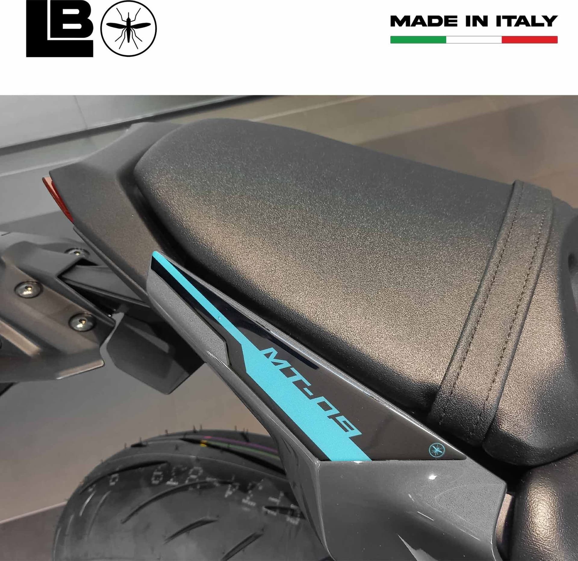 Adesivo 3D Protezione codino posteriore compatibile con Yamaha MT-09 2024-2025 - 9