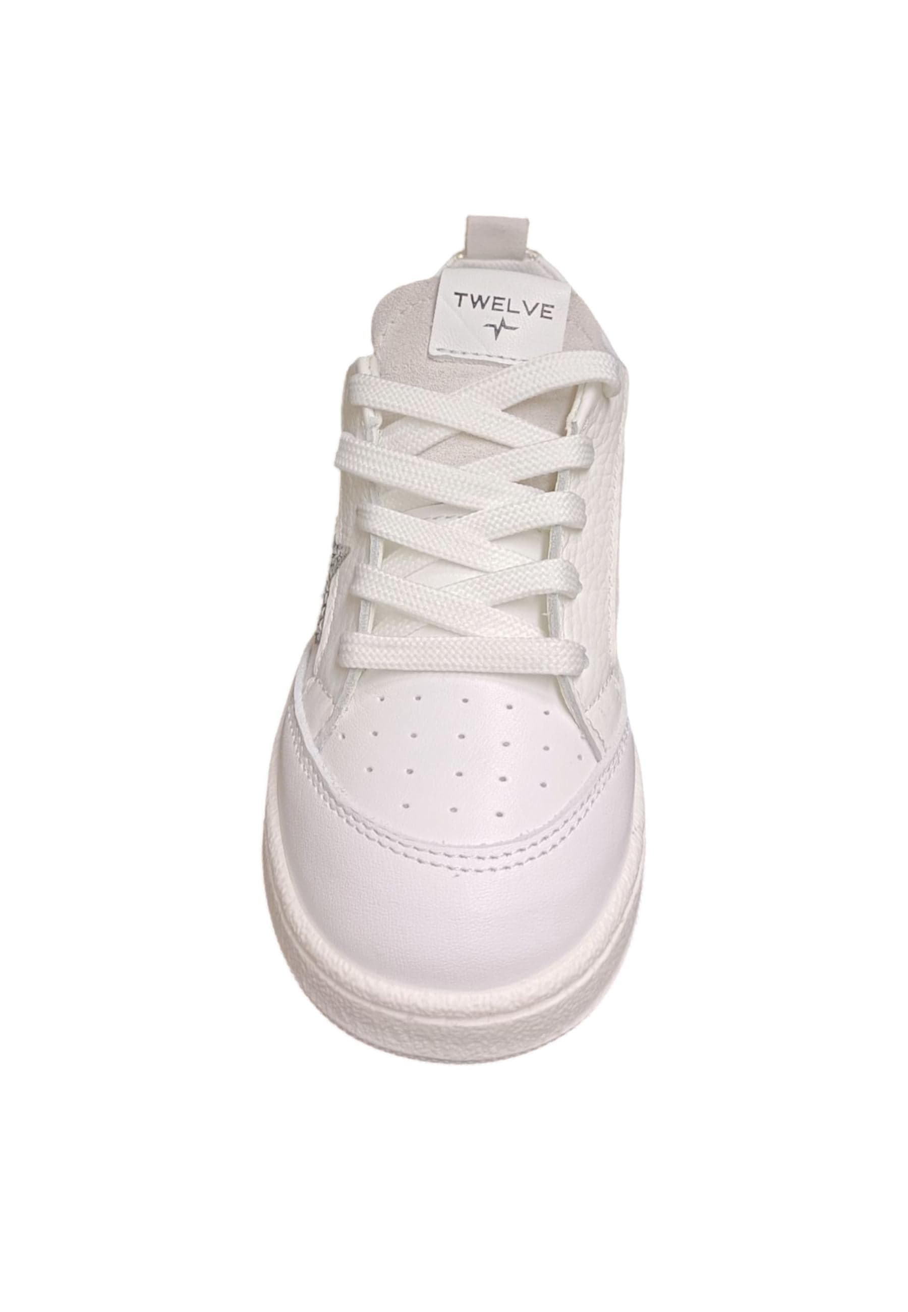 Scarpe sneakers Bambine e ragazze TWELVE RAPTOR  bianco-argento-platino laccio in Ballerine Scarpetteria Gica - Trani, commercioVirtuoso.it