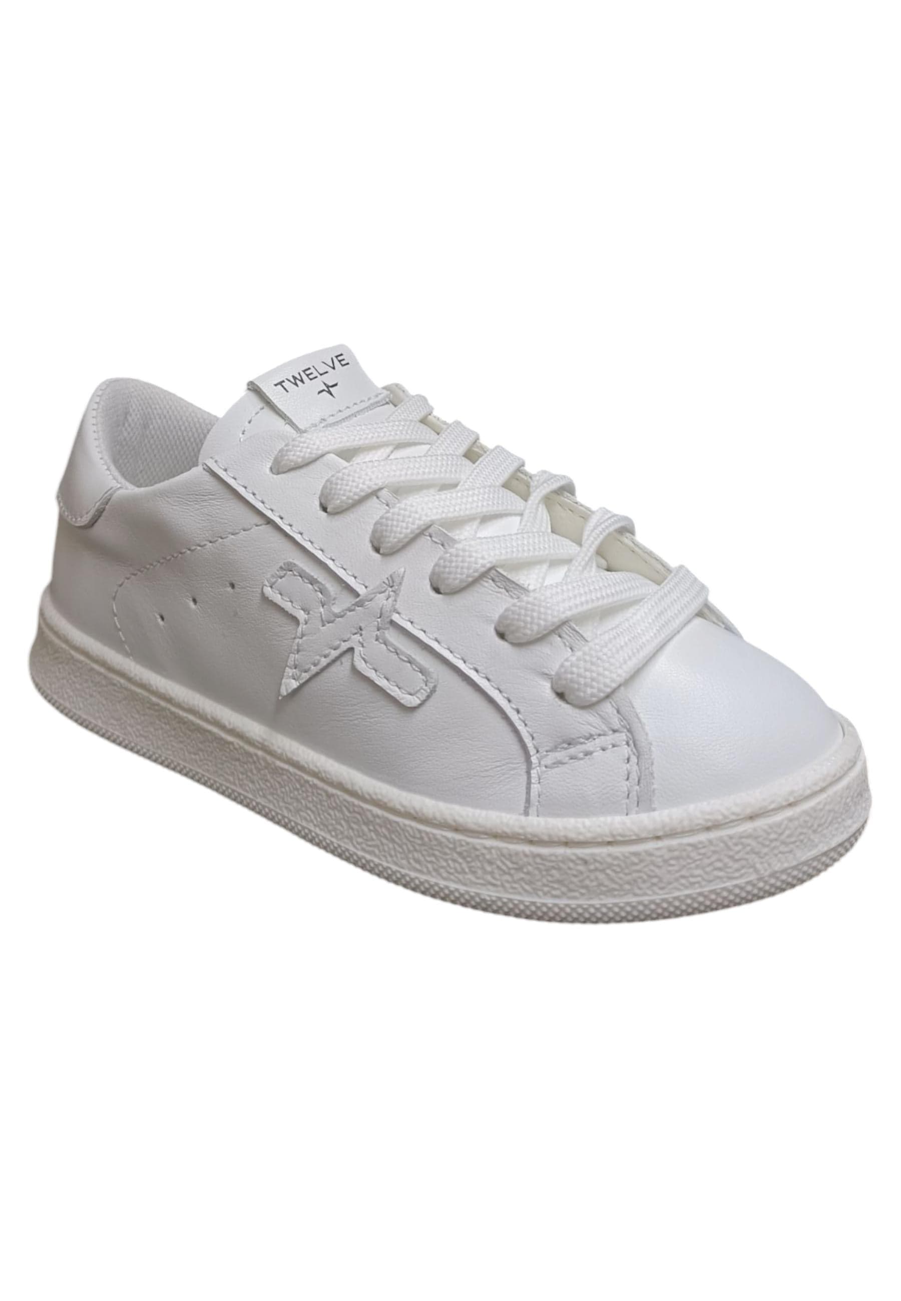 Scarpe sneakers Bambini e ragazzi TWELVE gamme  bianco laccio in Ballerine Scarpetteria Gica - Trani, commercioVirtuoso.it