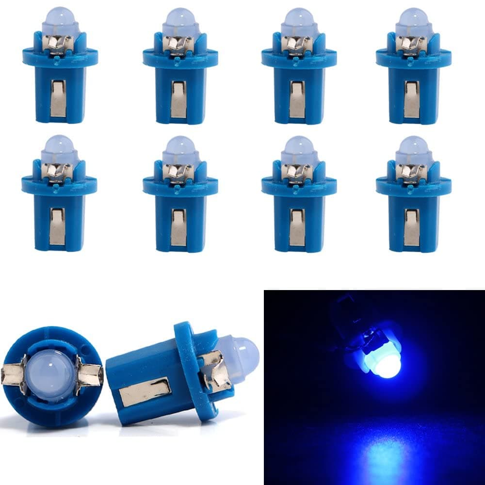 Lotto10 lampade Led T5 B8.5D Lampadine Luci Blu Auto Cruscotto Strumenti Quadro - 3