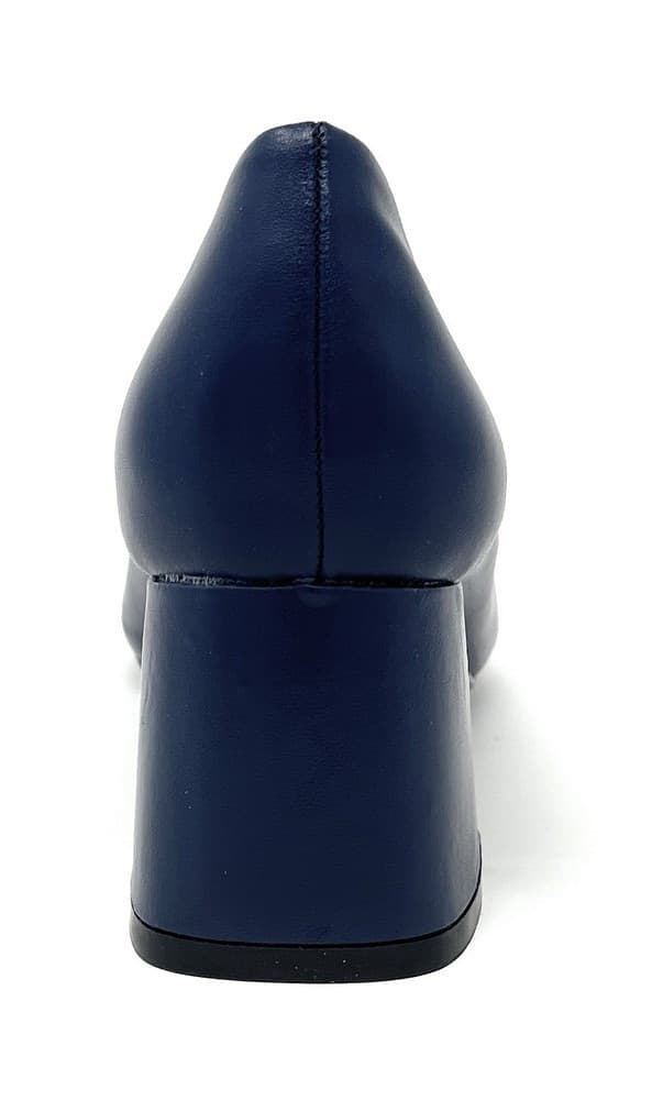 Francesco Milano decolleté in pelle blu navy F11 01A - 5