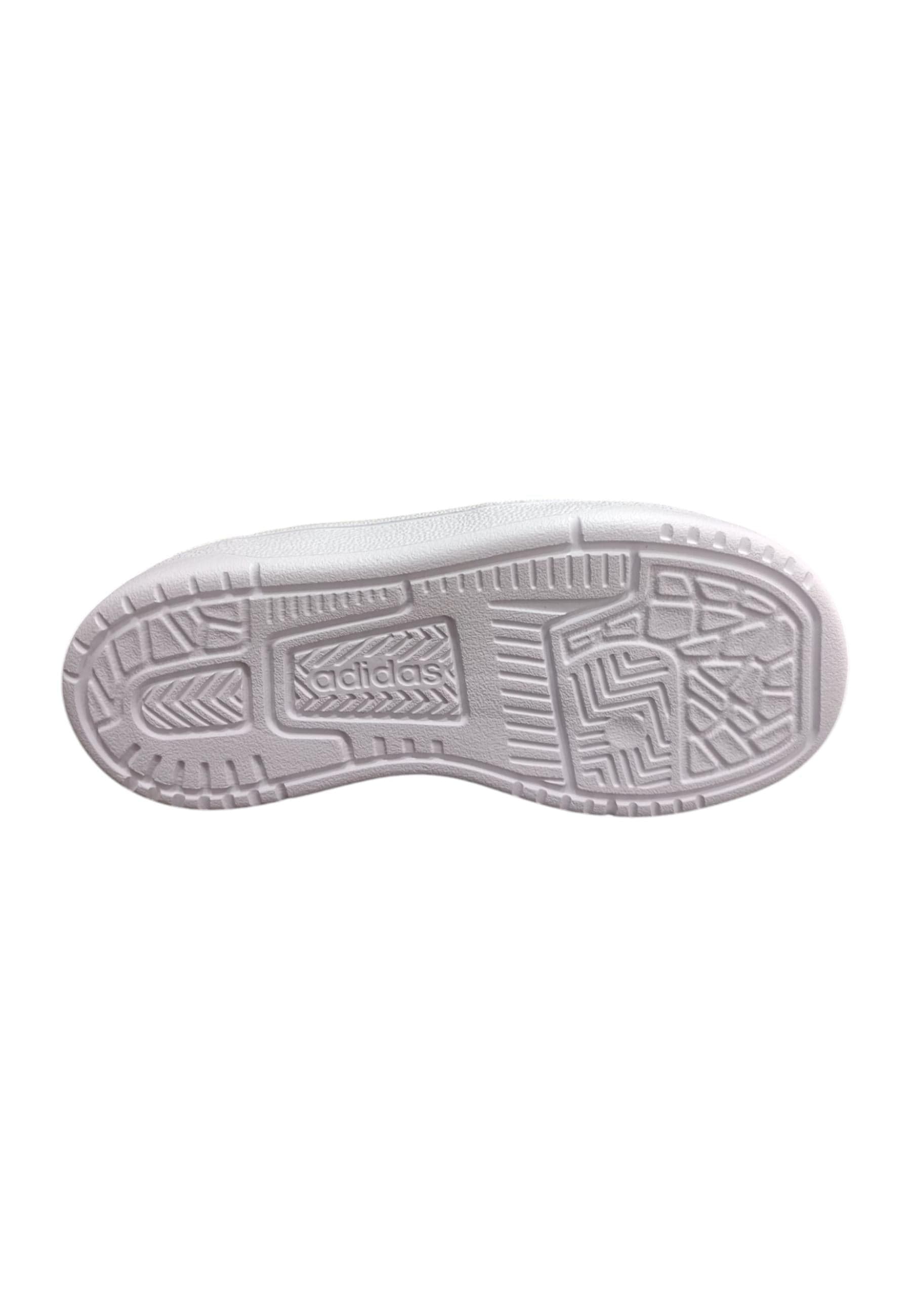 Scarpe sneakers Bambini e ragazzi adidas rapid court  grigio-bianco velcro - 5